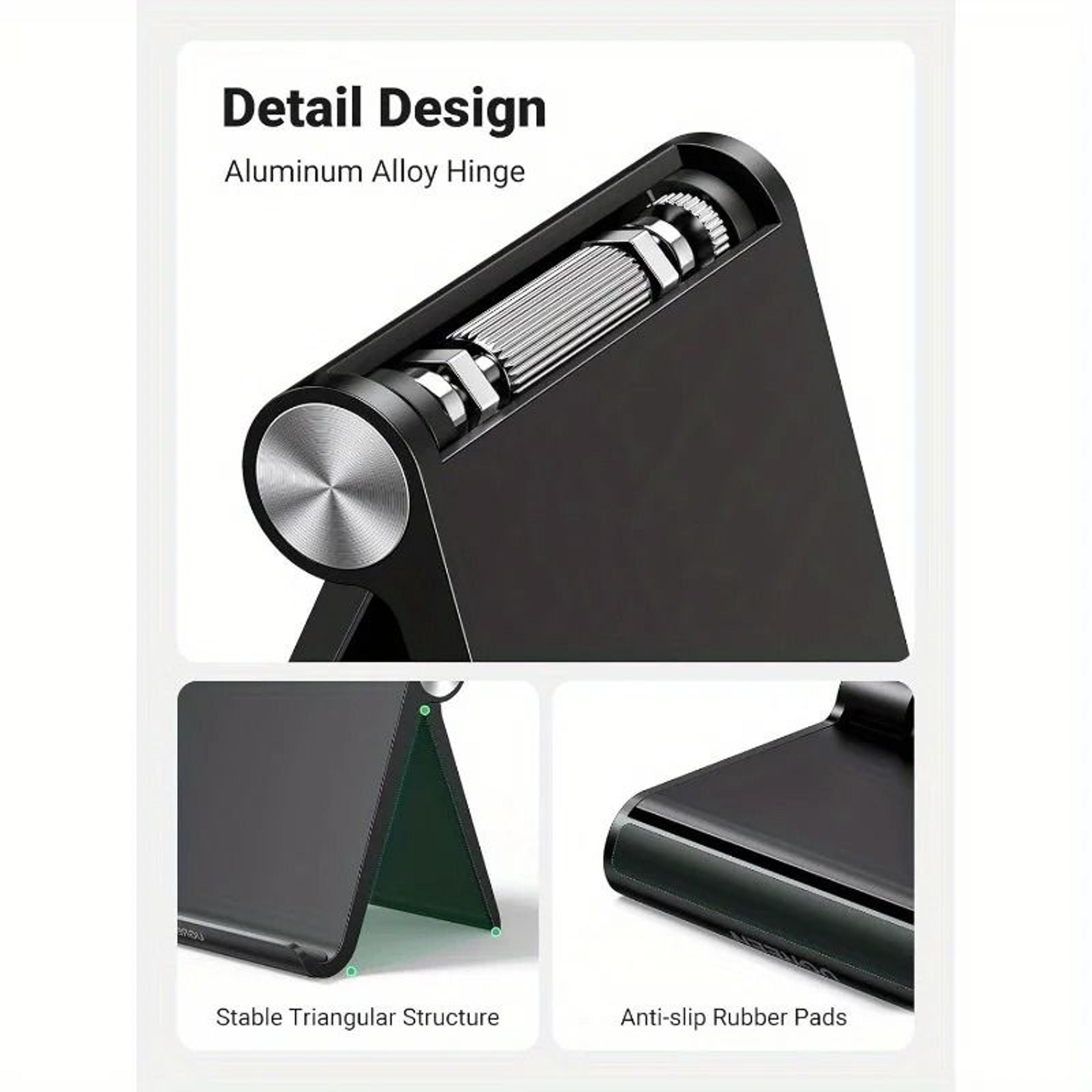 Adjustable Portable Tablet Phone Holder Foldable Desktop Base Strong Device Stability 5