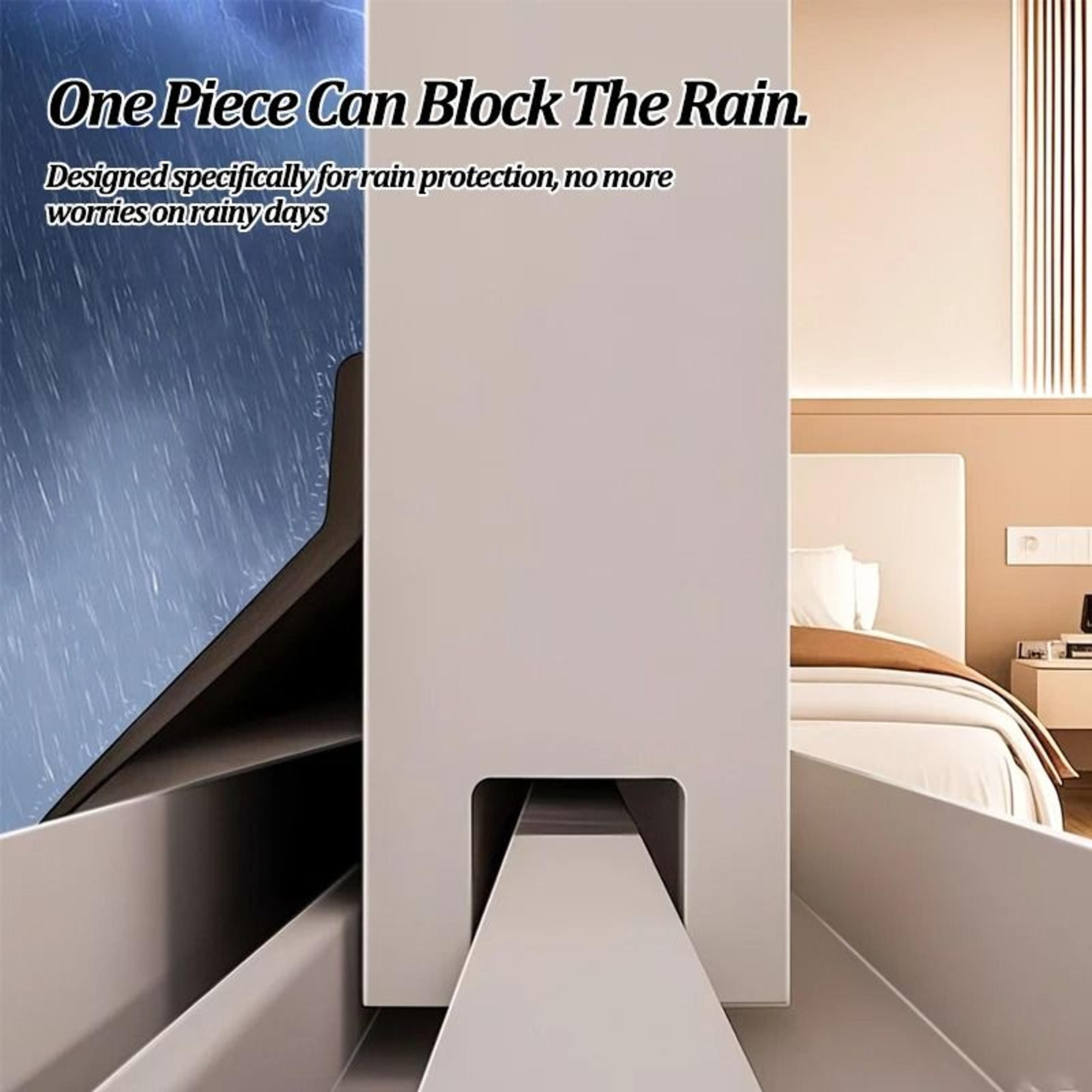 Home Window Water Blocking Bar Sliding Window Rain Weatherstrip Balcony Insulation Windproof Sealin 4