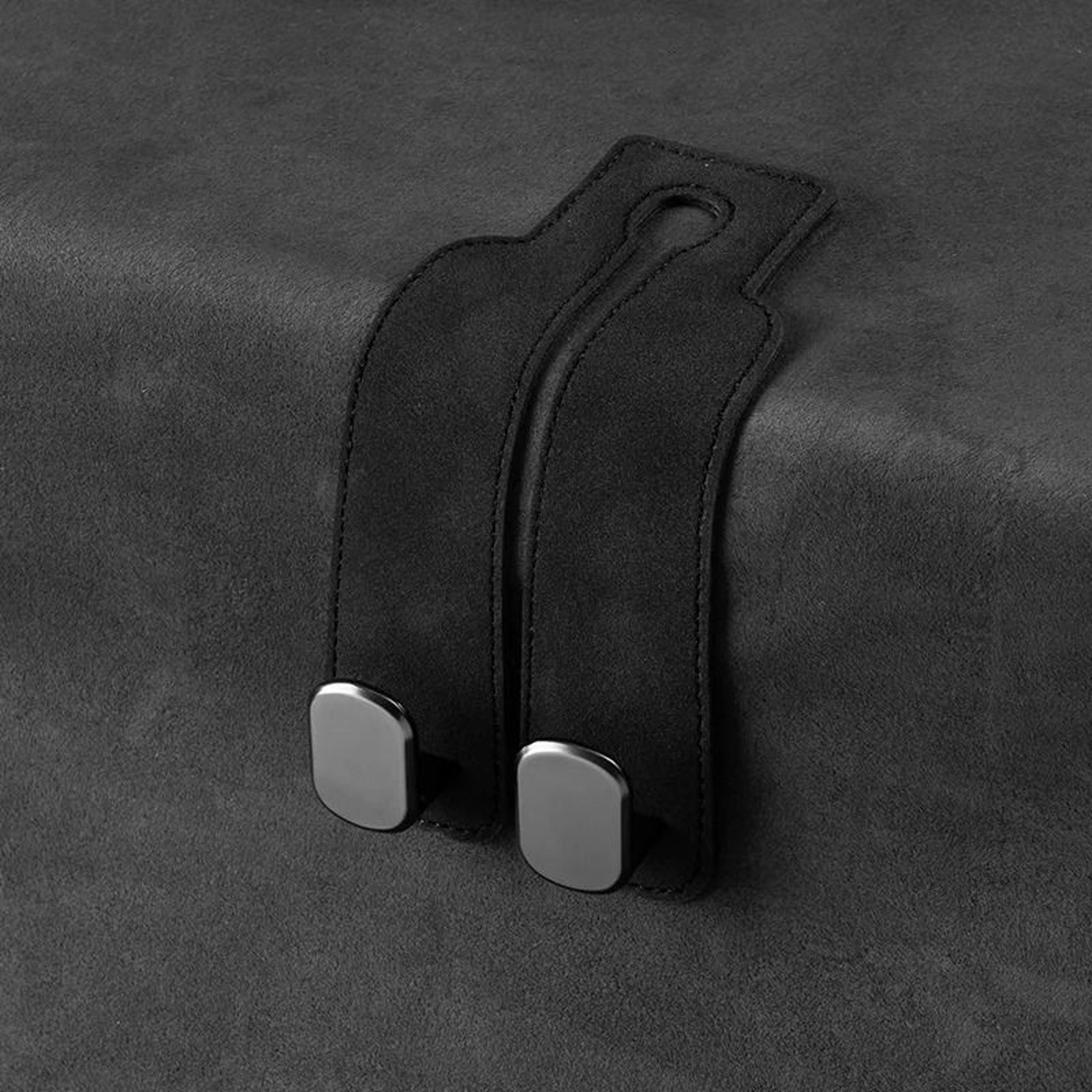 Smart Car Seat Back Double Hook Suede Style For Rear Storage 6
