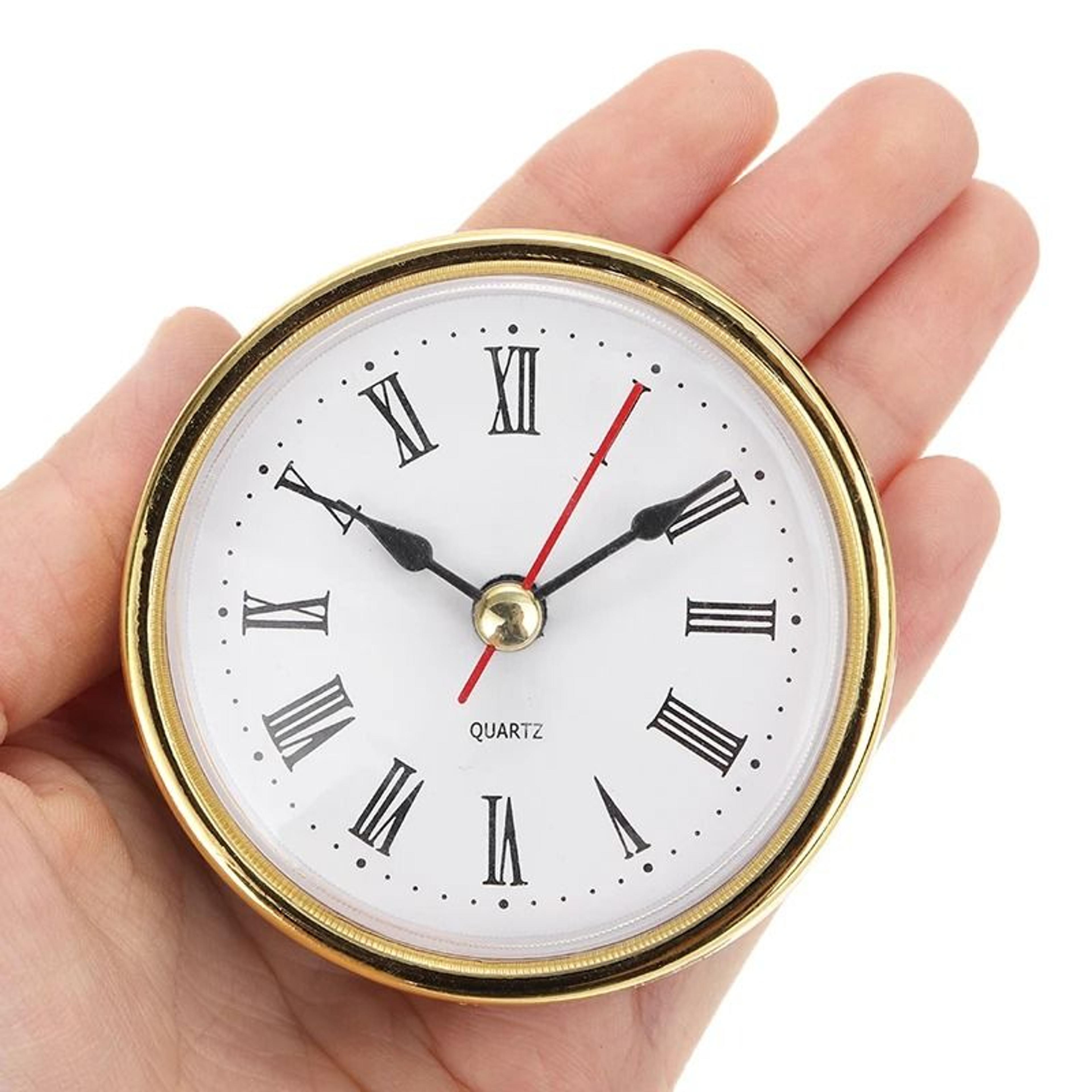 classic round quartz clock insert with roman numerals