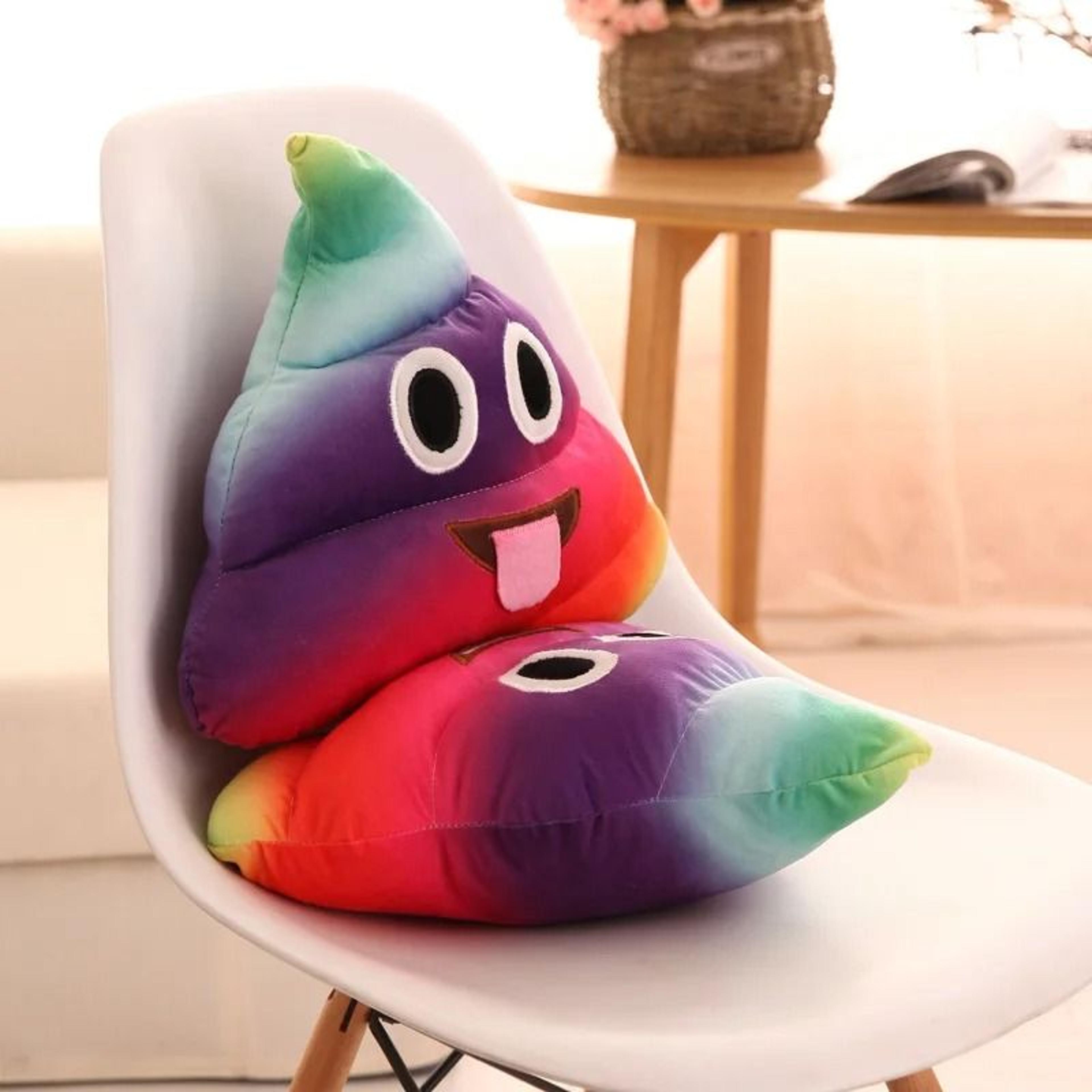 Cartoon Poop Plush Cushion Funny Expression Cushion 4