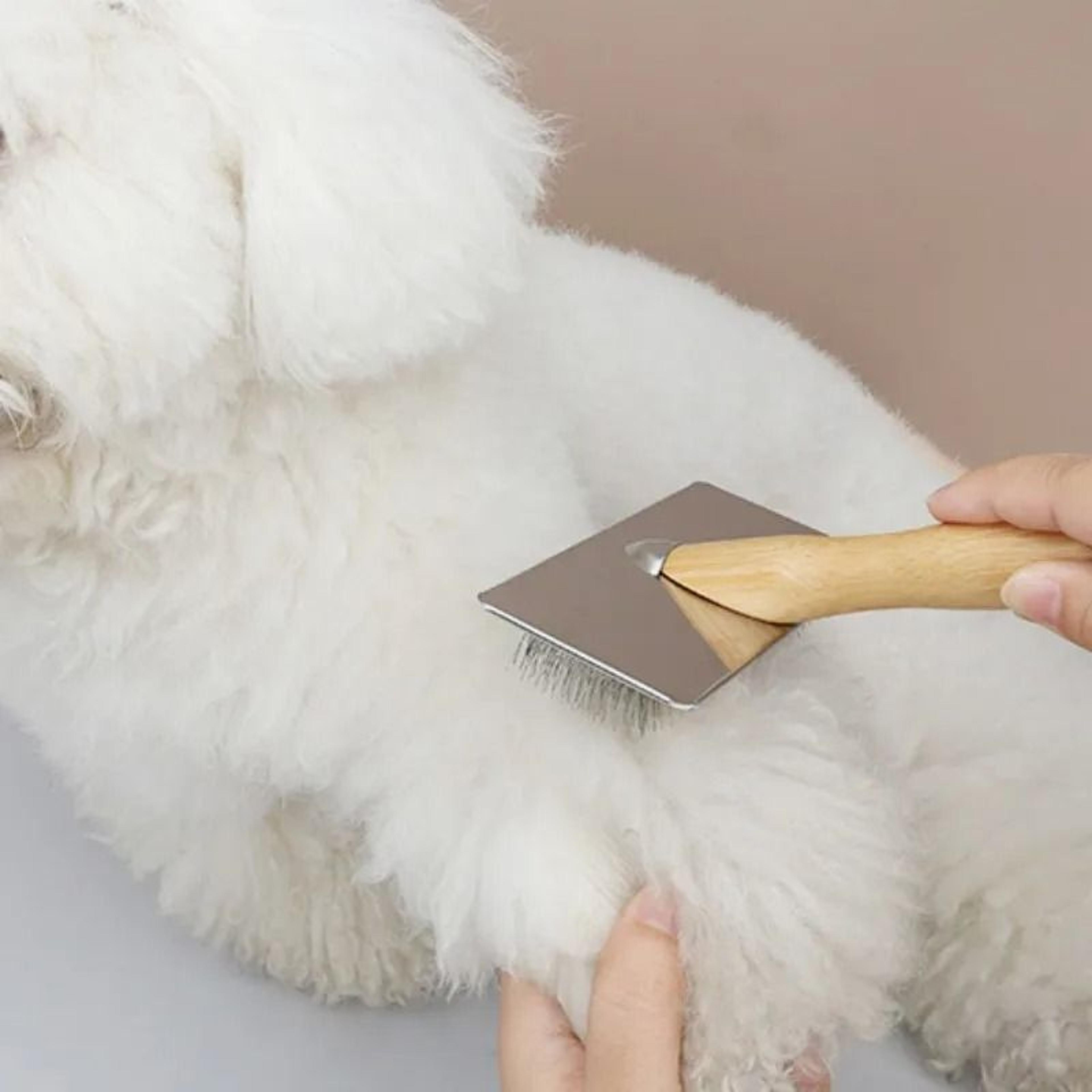 Solid Wood Pet Grooming Comb For Dogs And Cats 3