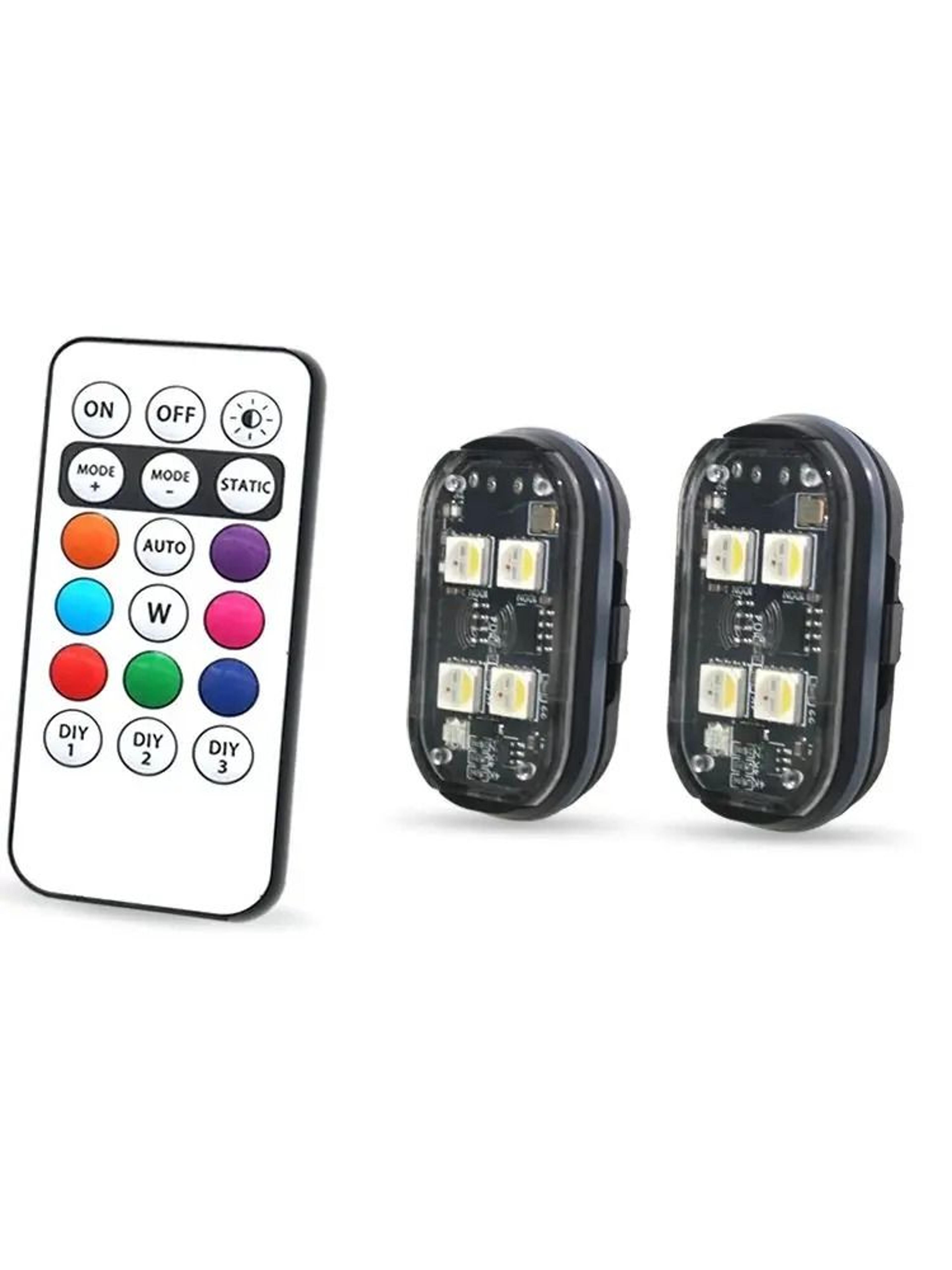 Car Interior RGB Ambient Light Kit With Remote Control  8 Color Options 6