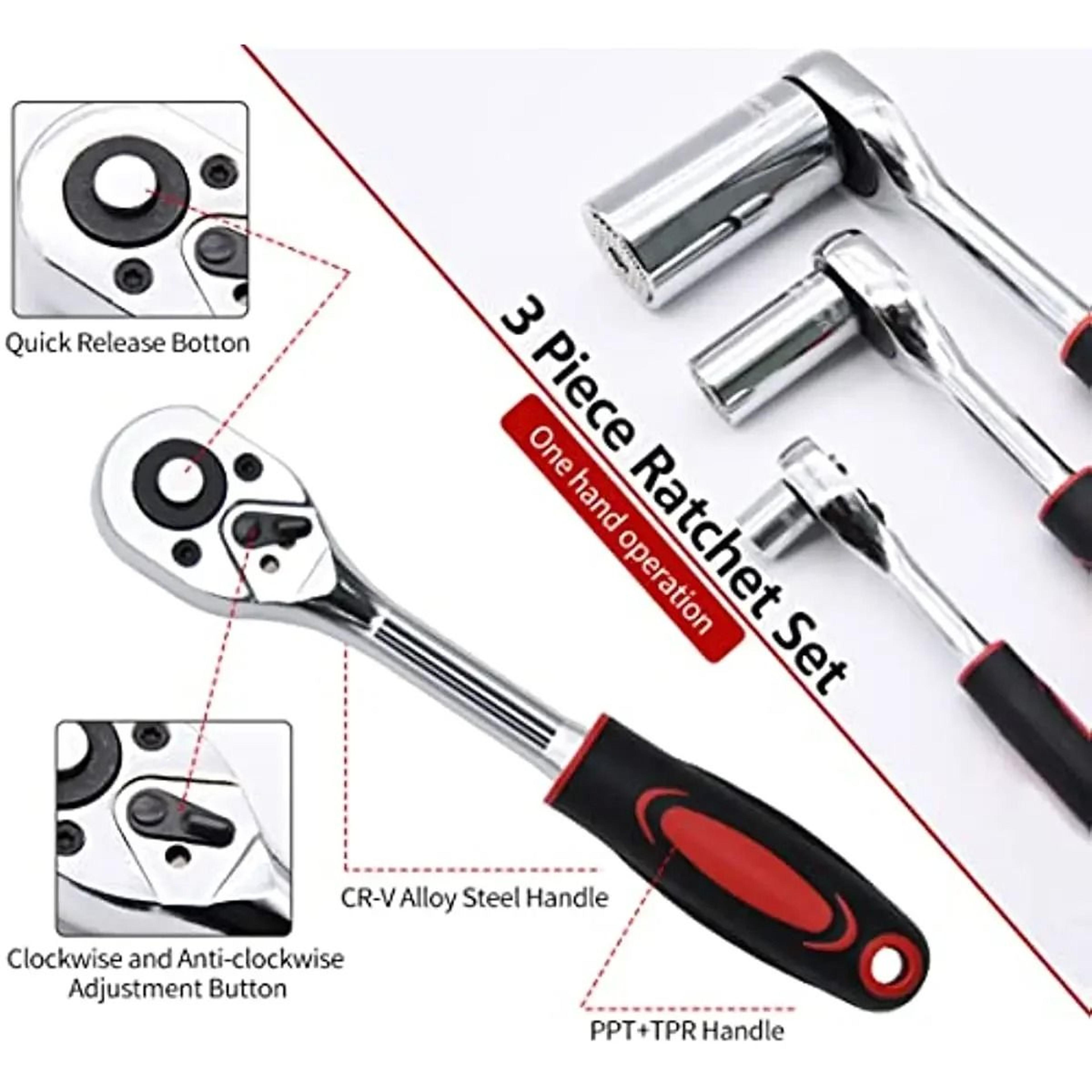 Professional Drive Ratchet Handle For Quick And Easy Repairs 4