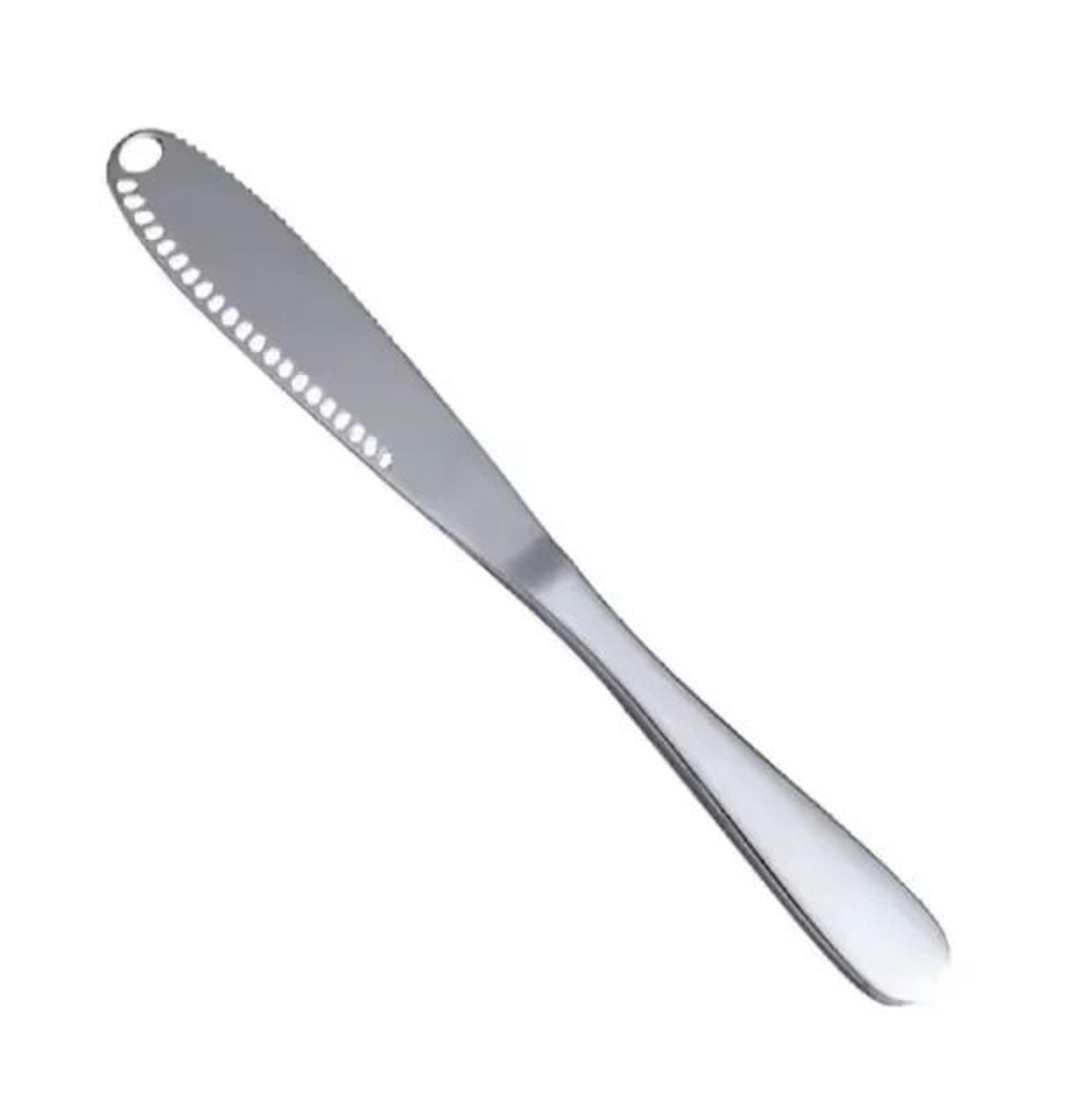 Stainless Steel Butter And Cheese Spread Knife With Non Stick Hole Design 7