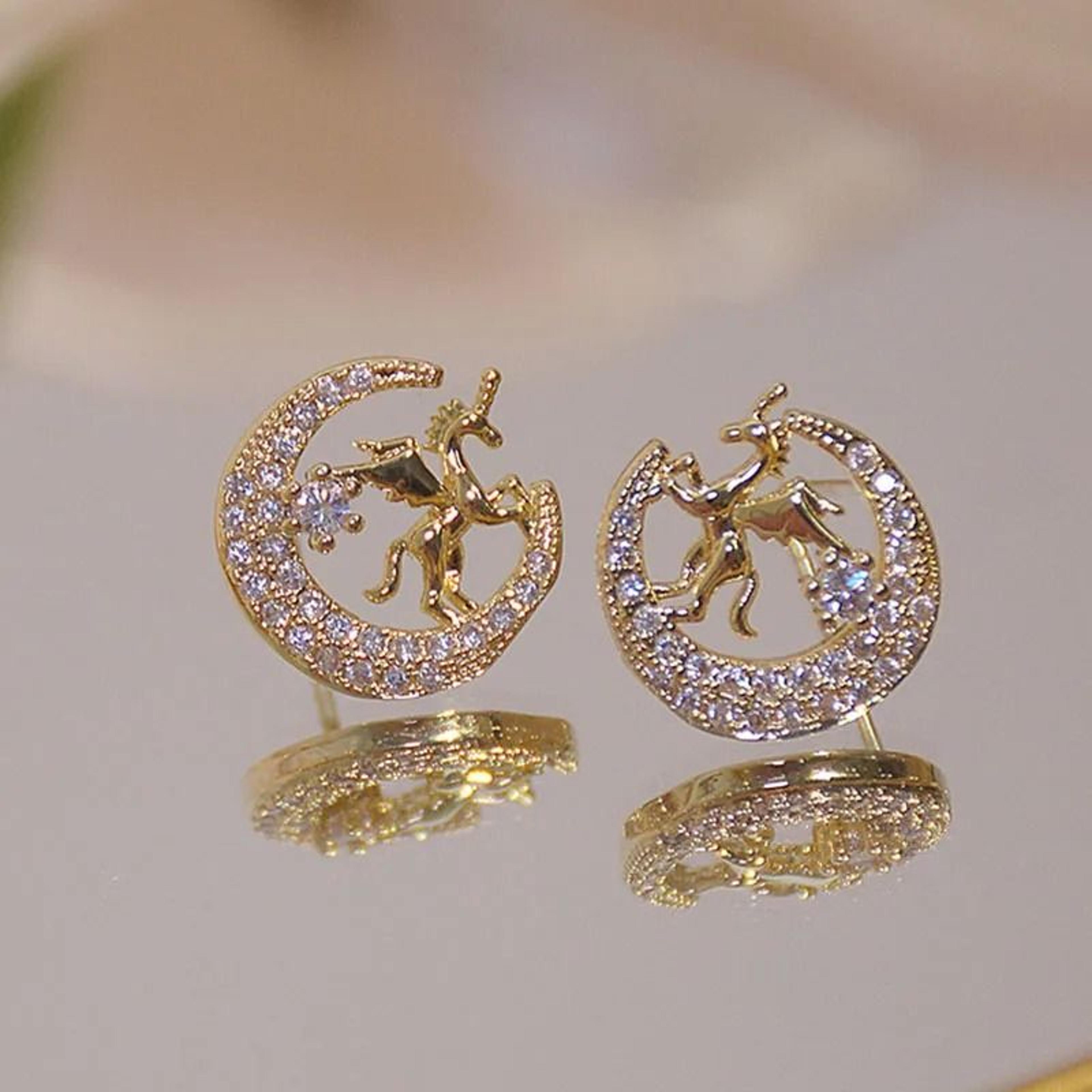 Cute Animal Stud Earrings For Women With Pearl And Rhinestone Accents 3