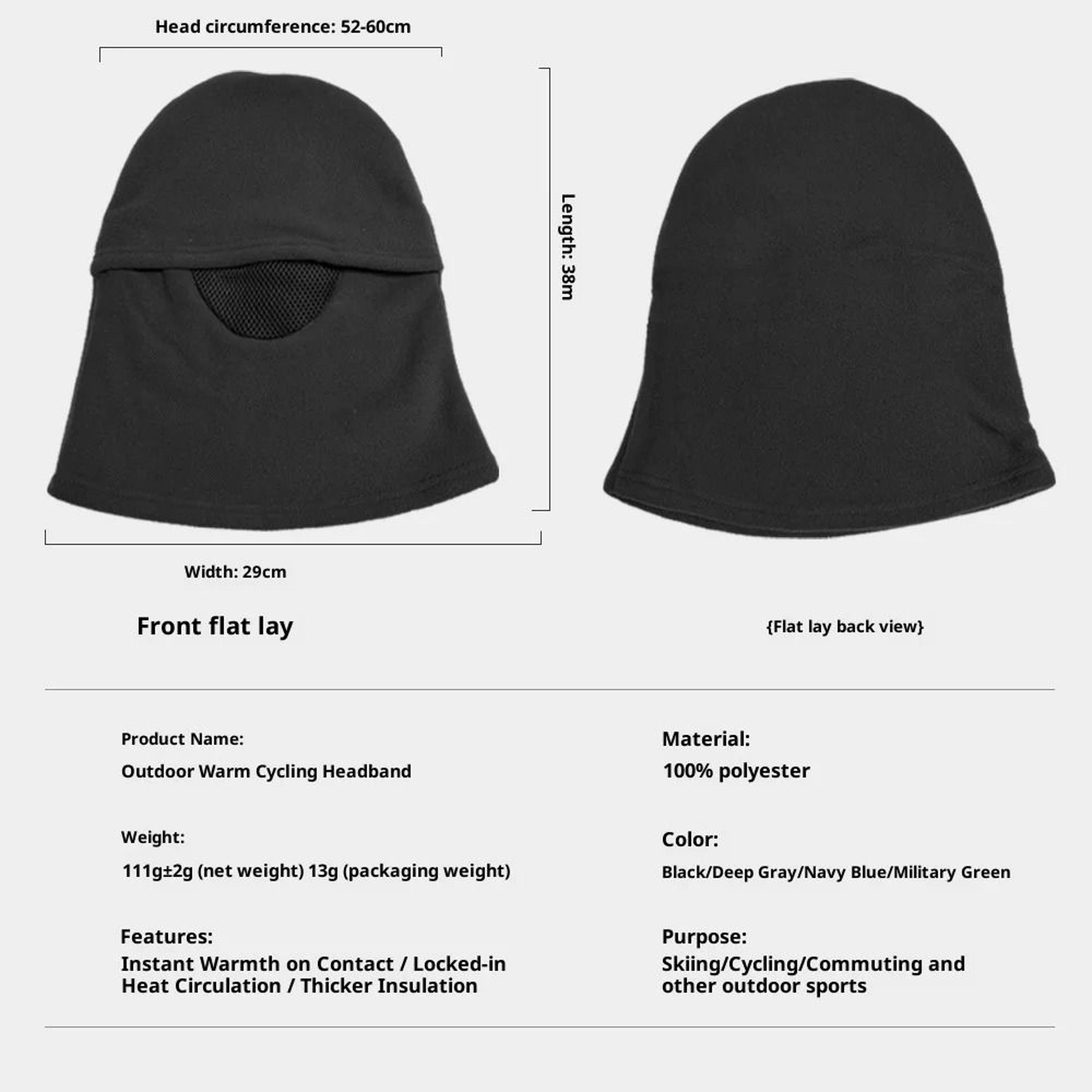 Breathable Full Face Riding Mask For Wind Protection And Warmth 4