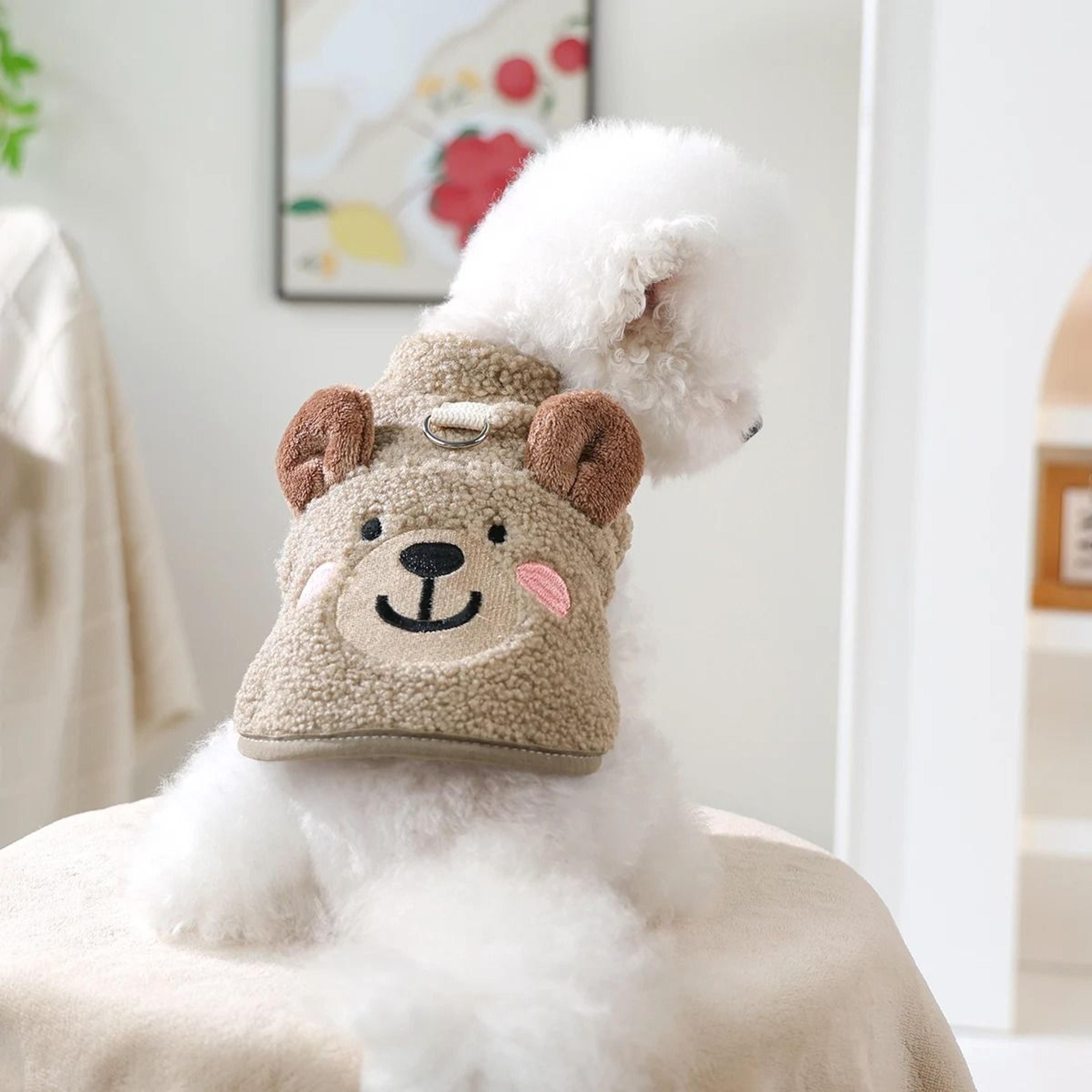 Cozy Lamb Fleece Bear Vest For Autumn And Winter Warmth 5