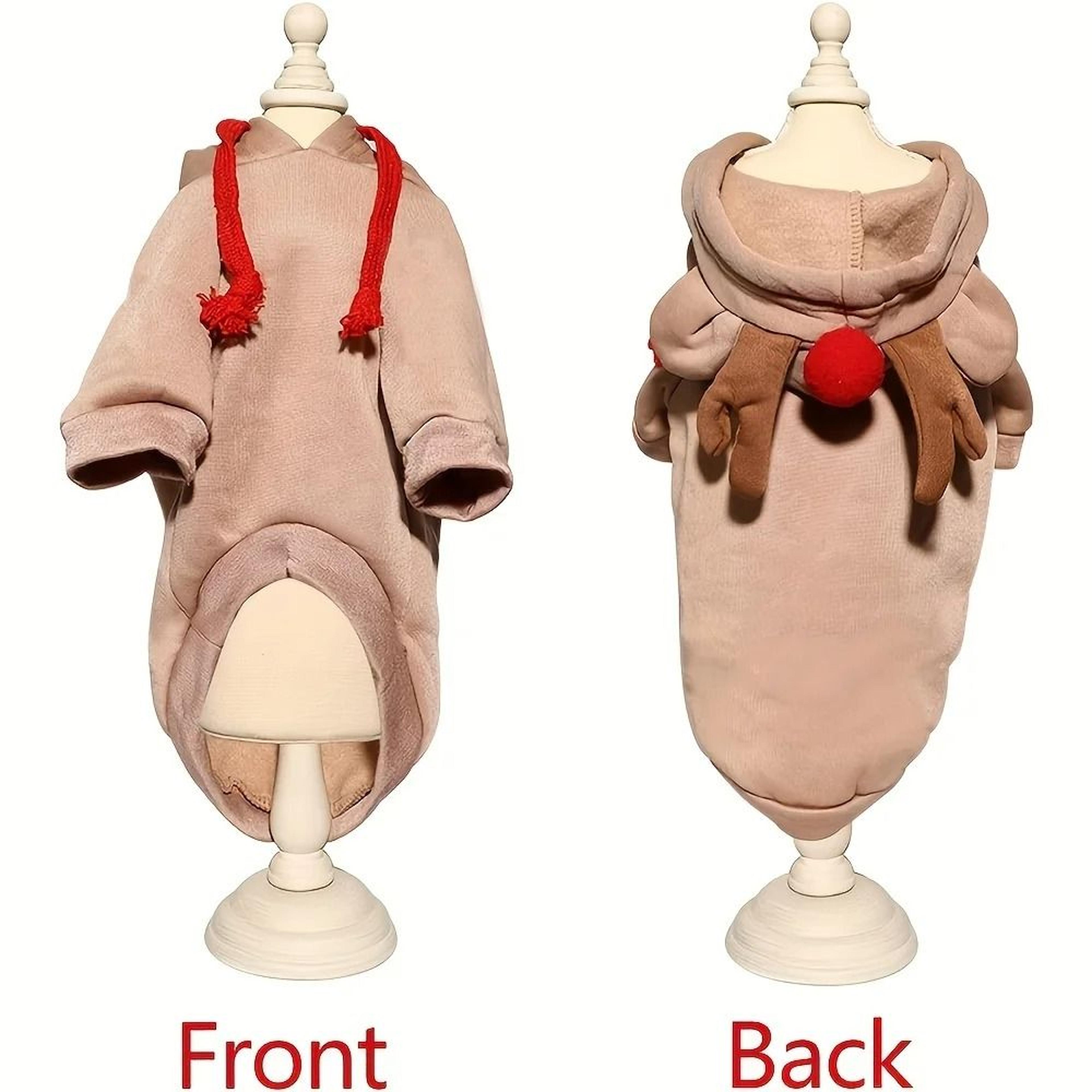 Cozy Elk Hooded Pet Sweater For Autumn And Winter Warmth 5
