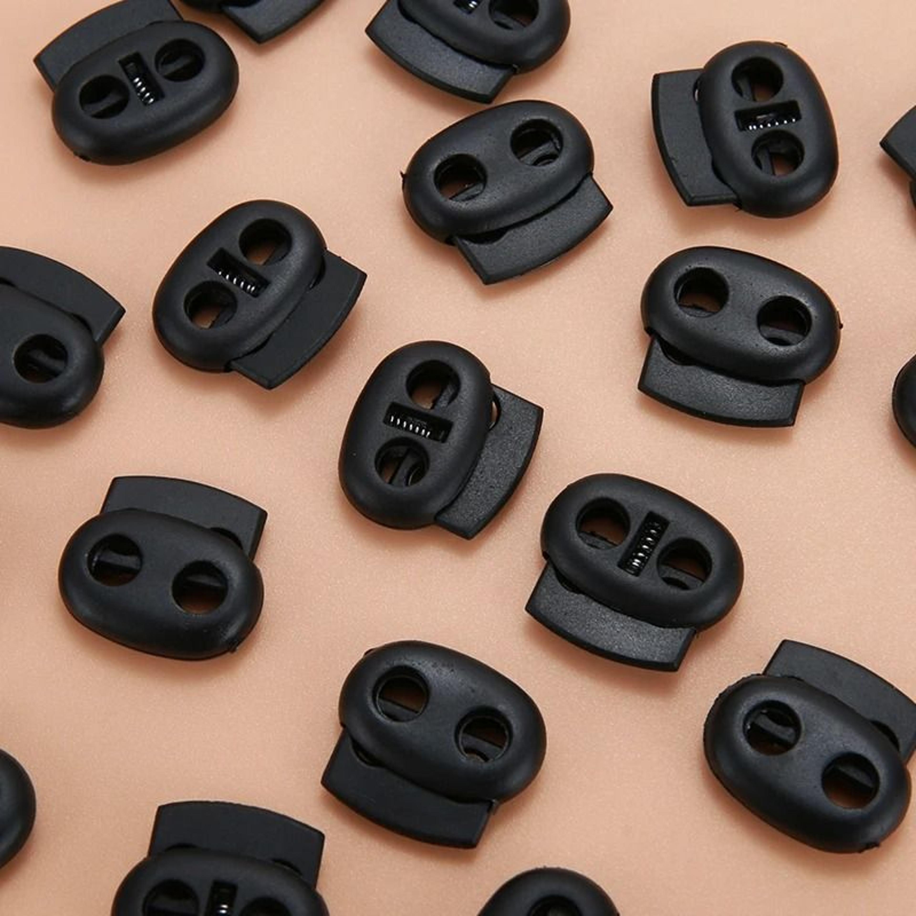 Plastic Cord Lock Stopper Toggle Clip For Drawstrings Elastic Lanyards Paracord Ropes 3