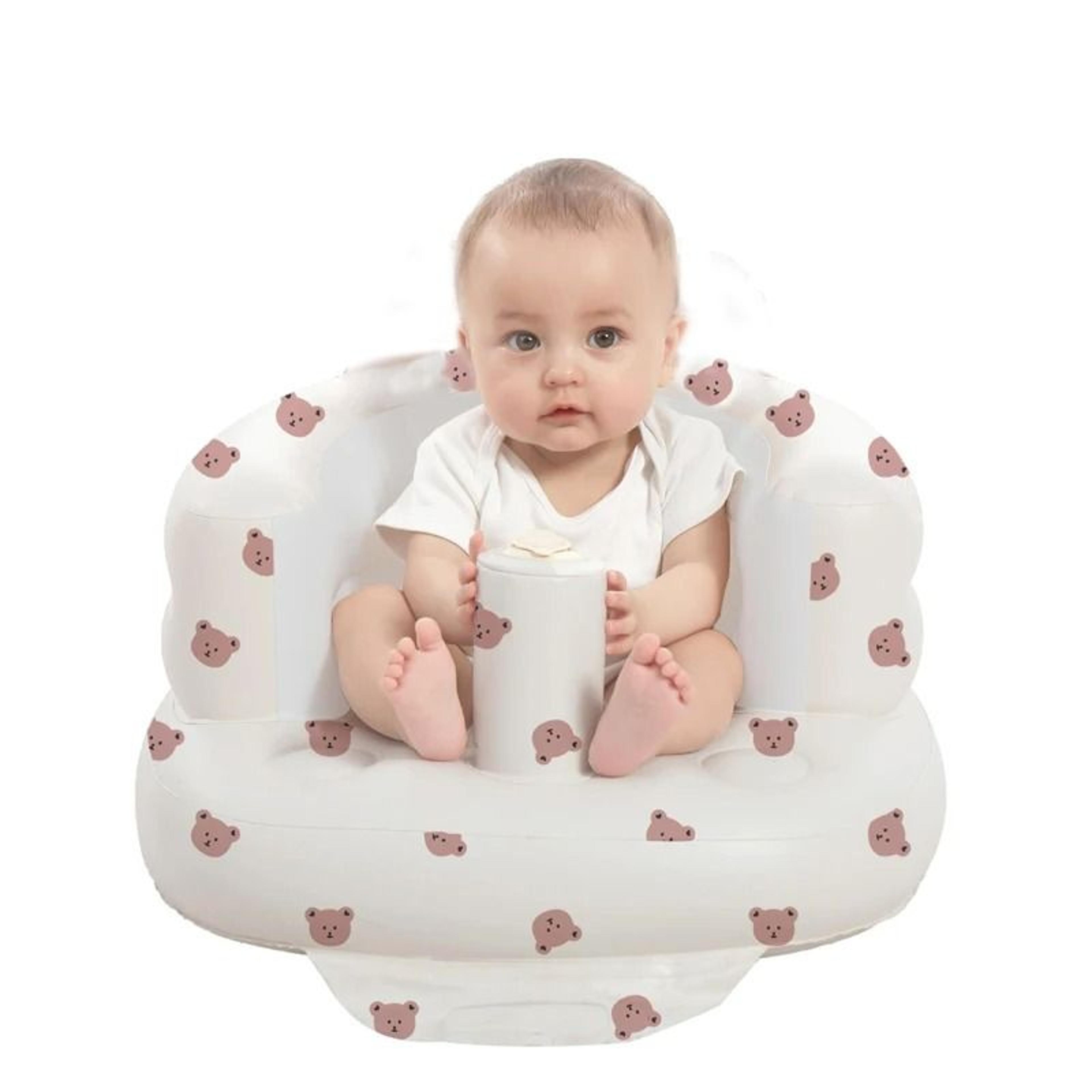 inflatable baby seat with built in air pump for babies 3 to 36 months