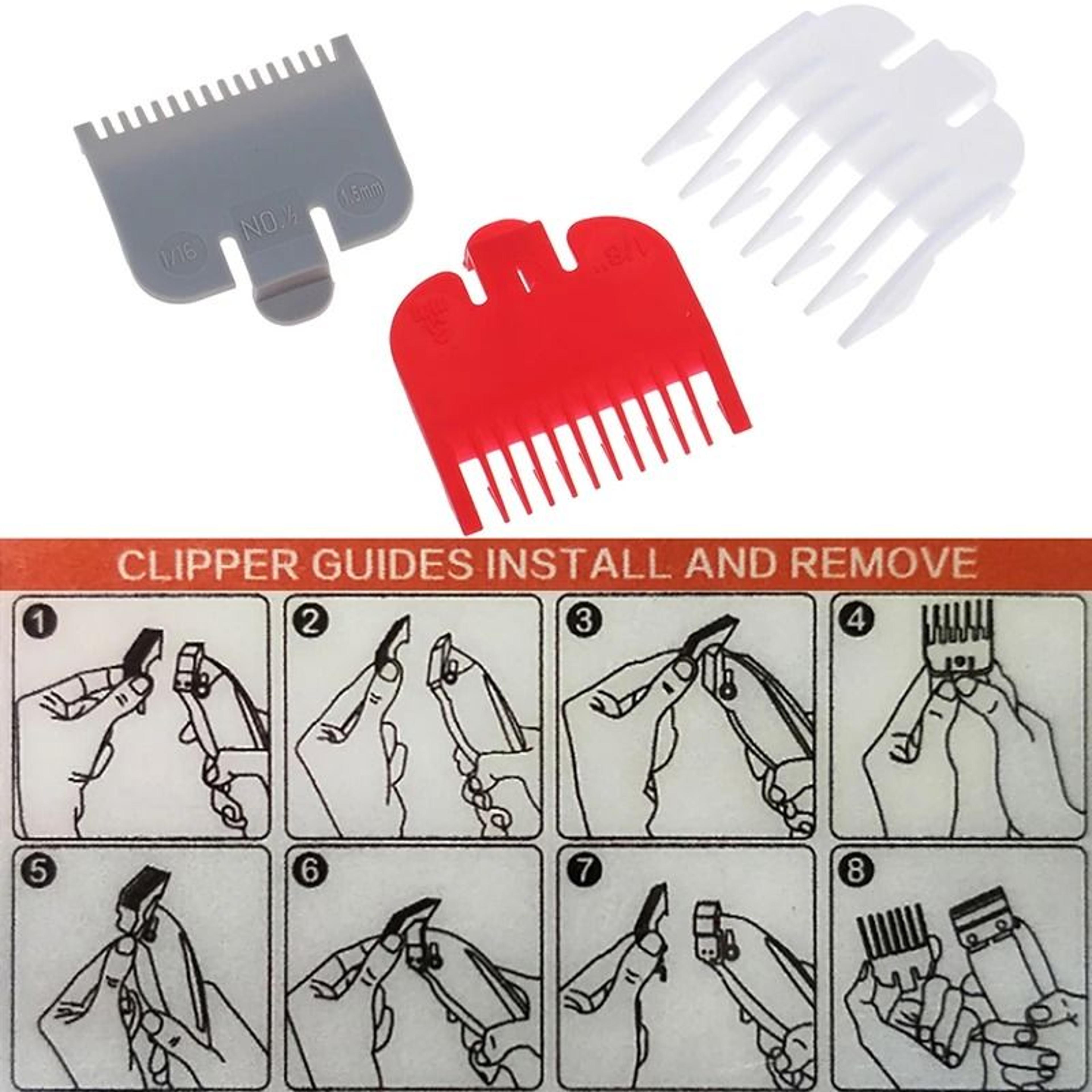 Compact Hair Clipper Guide Comb Trio 4
