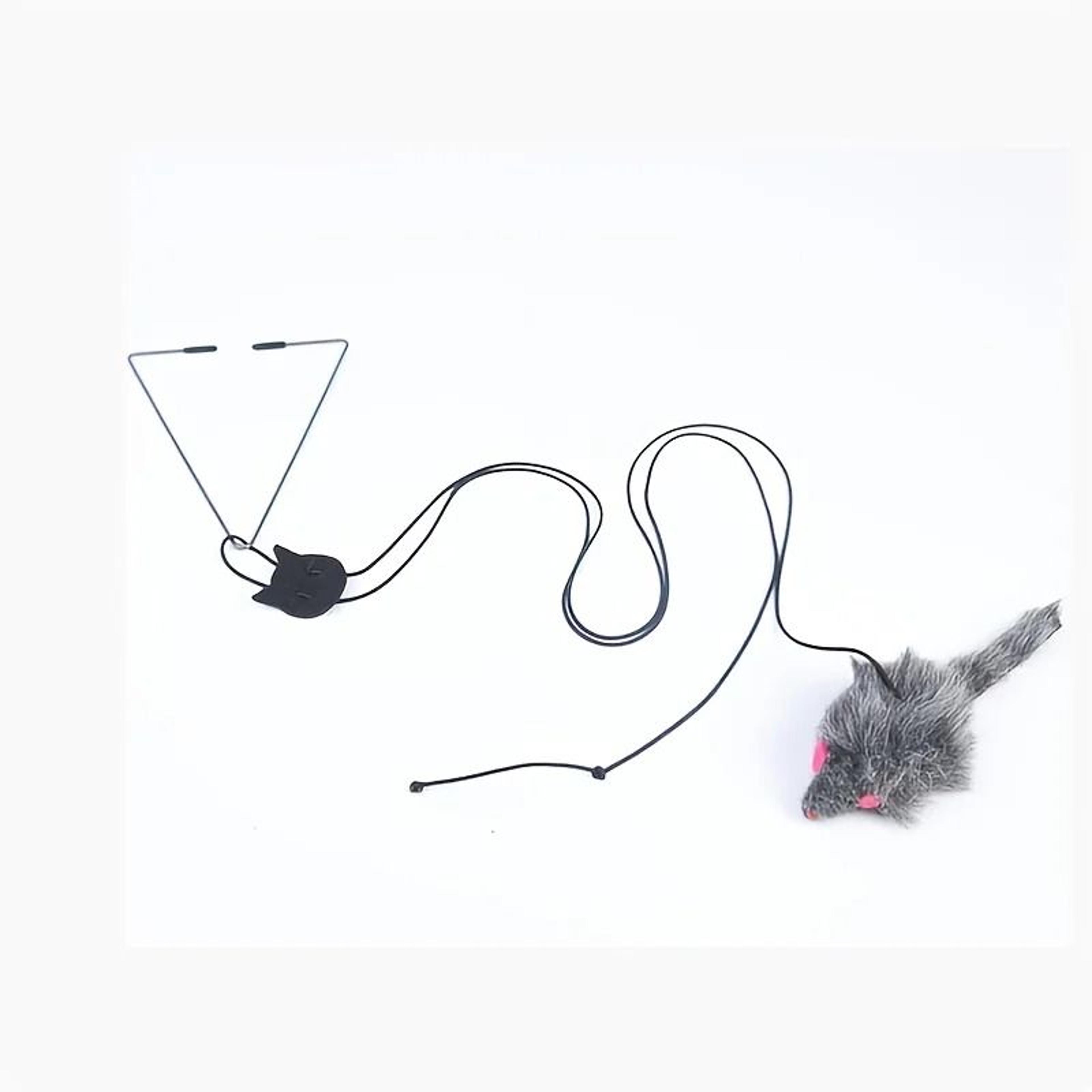Interactive Door Hanging Cat Toy With Mouse Teaser 5