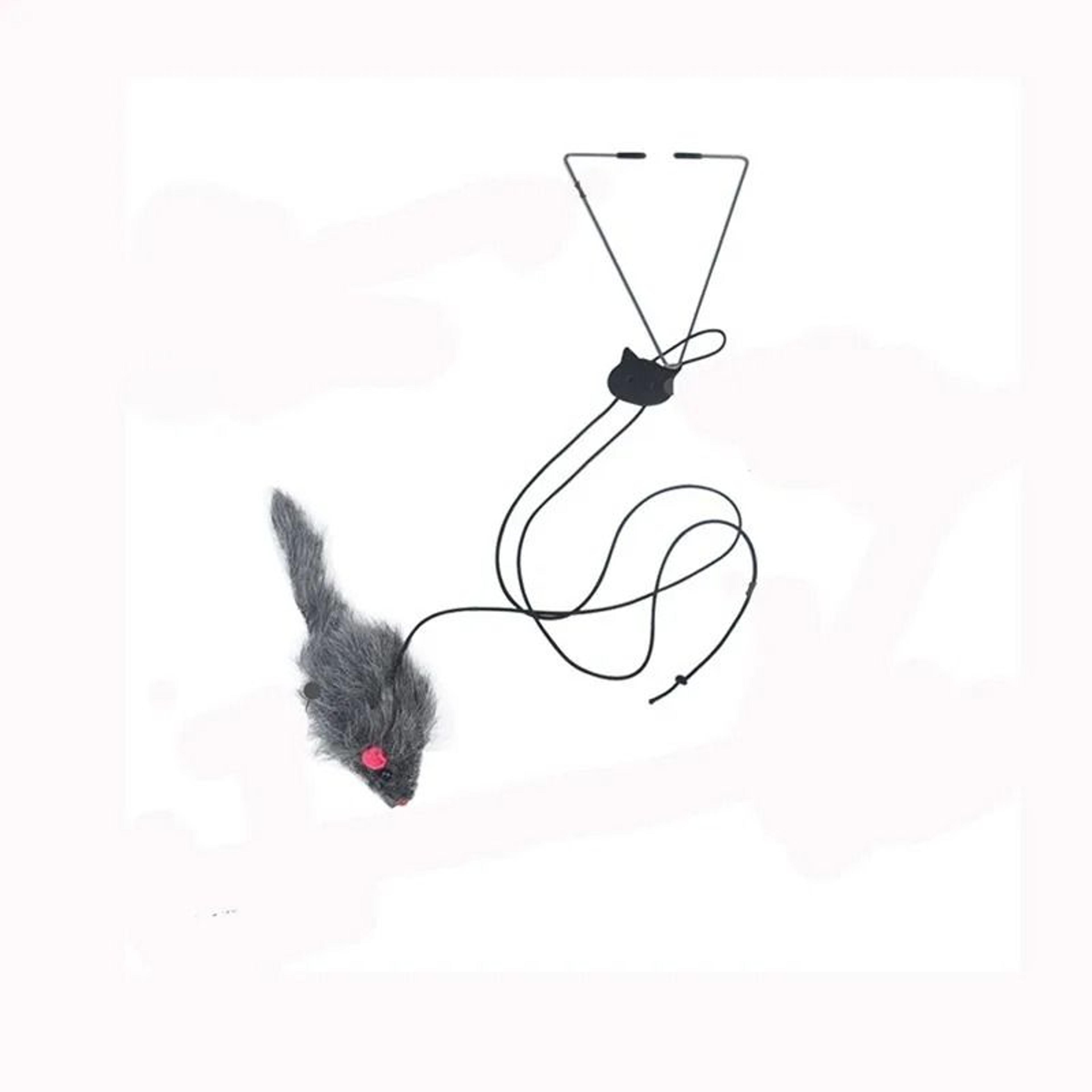 Interactive Door Hanging Cat Toy With Mouse Teaser 7