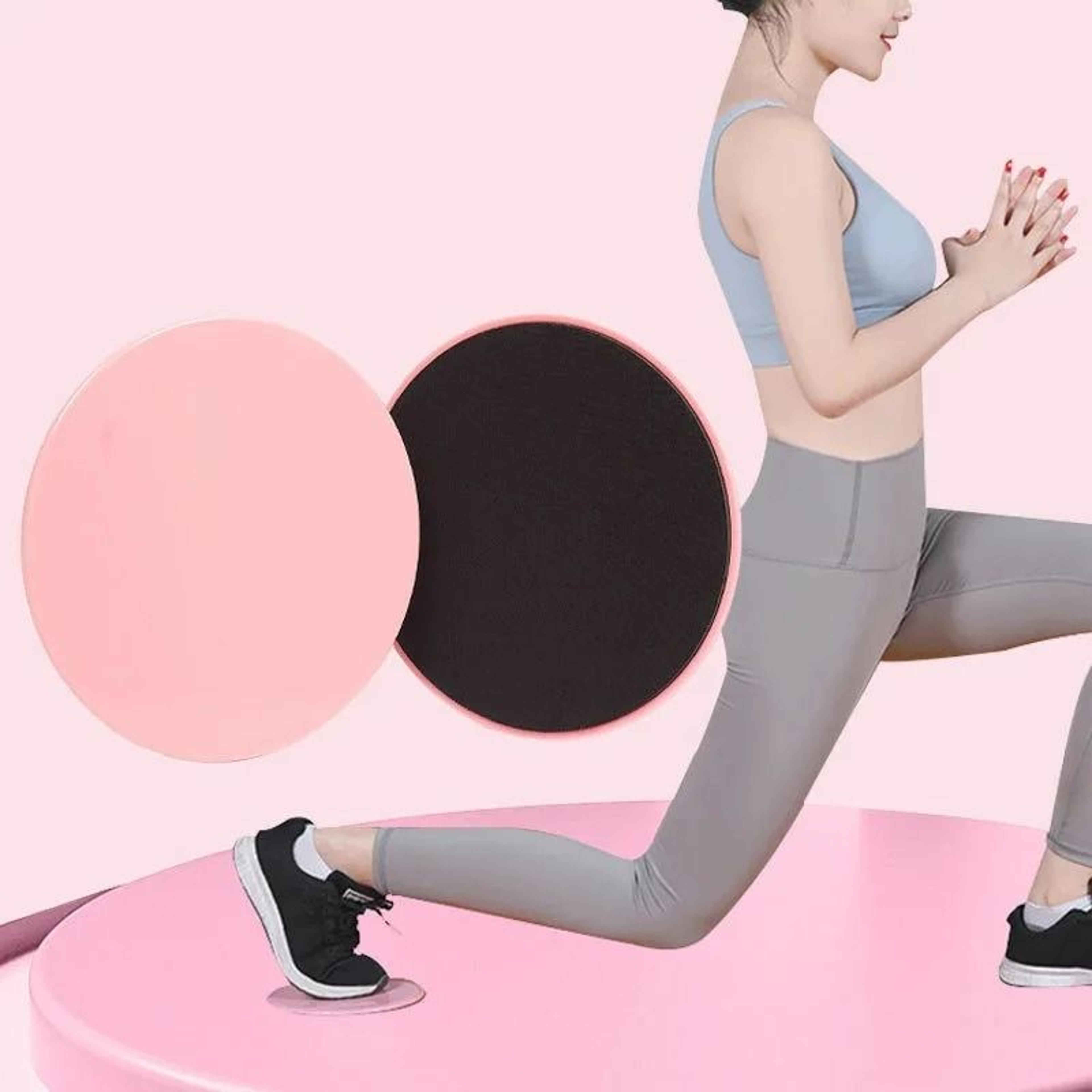yoga slide plate and block set for core strength and full body coordination