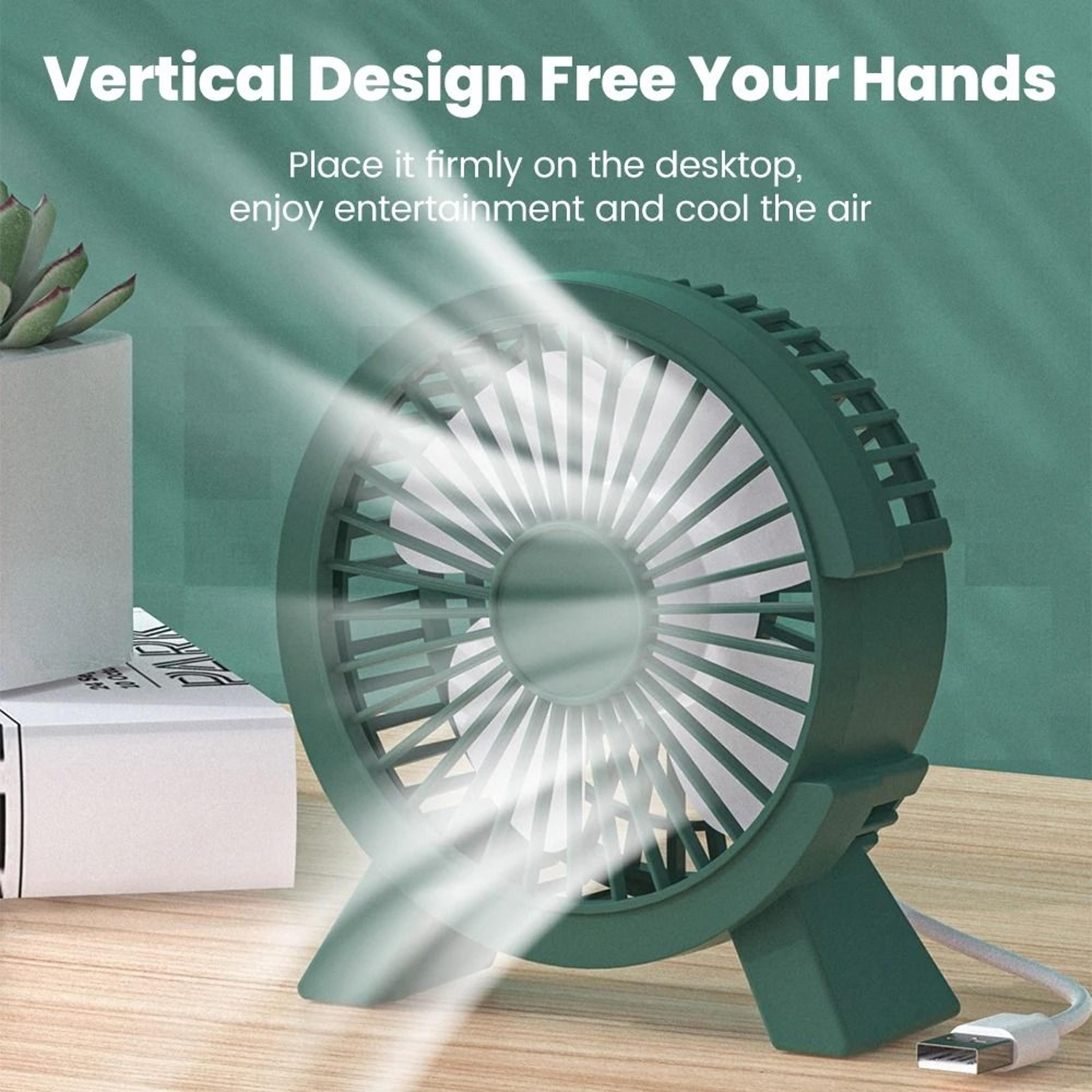 Mini USB Rechargeable Table Fan Portable Desk Fan For Home Office Dormitory 3