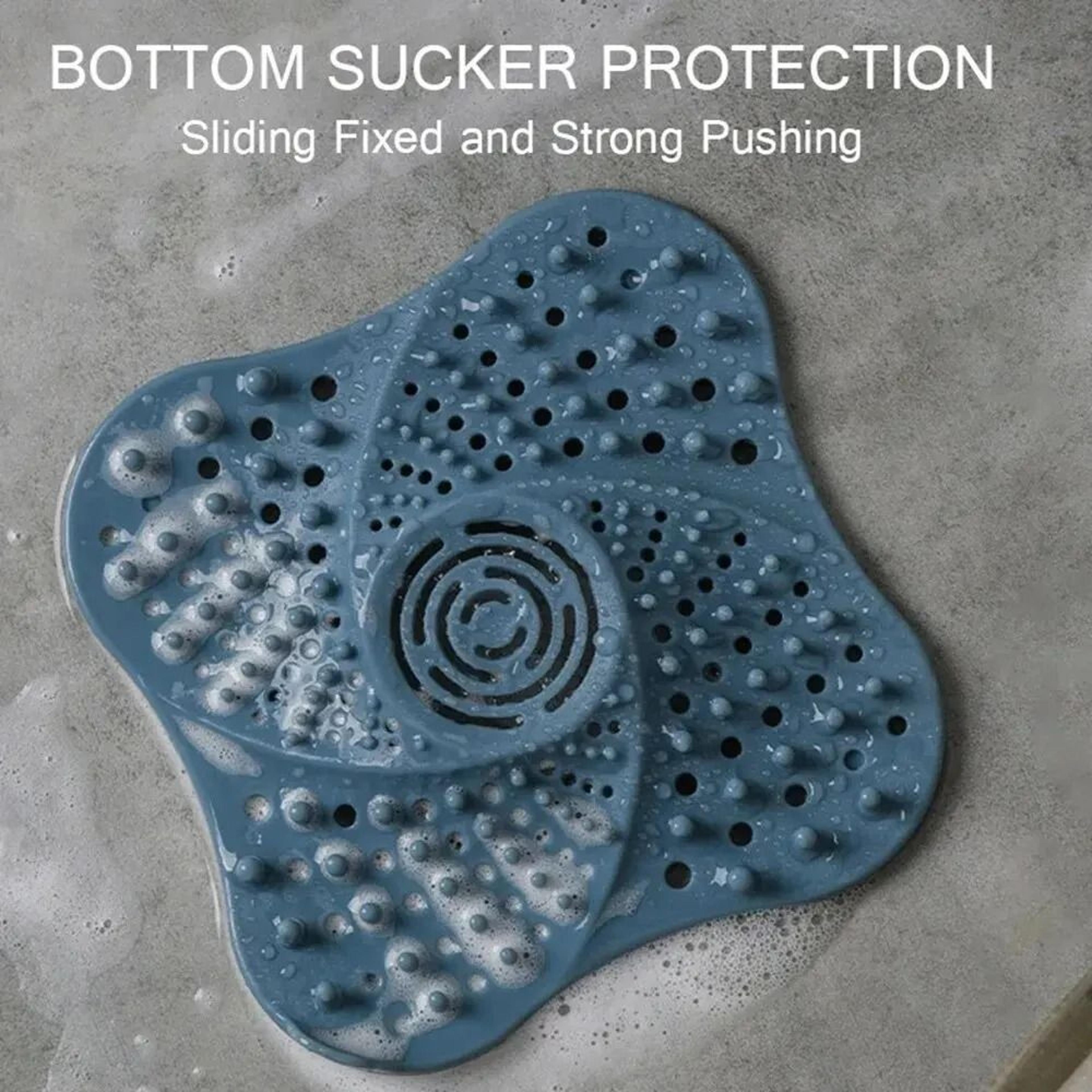 Anti Blocking Shower Floor Drain Hair Catcher And Stopper Plug 4