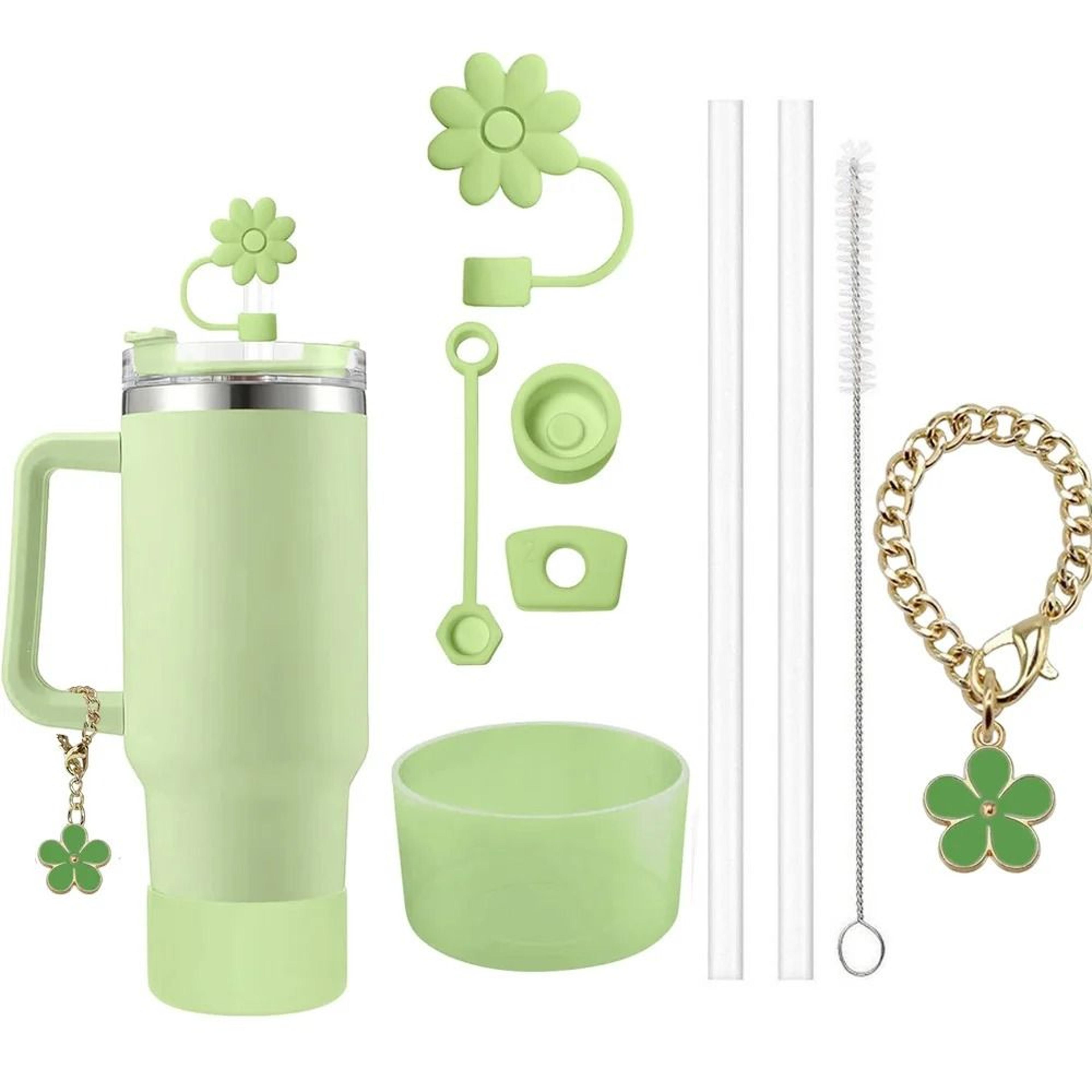 9 Piece Drink Cup Accessory Set With Straw Covers And Brush 11