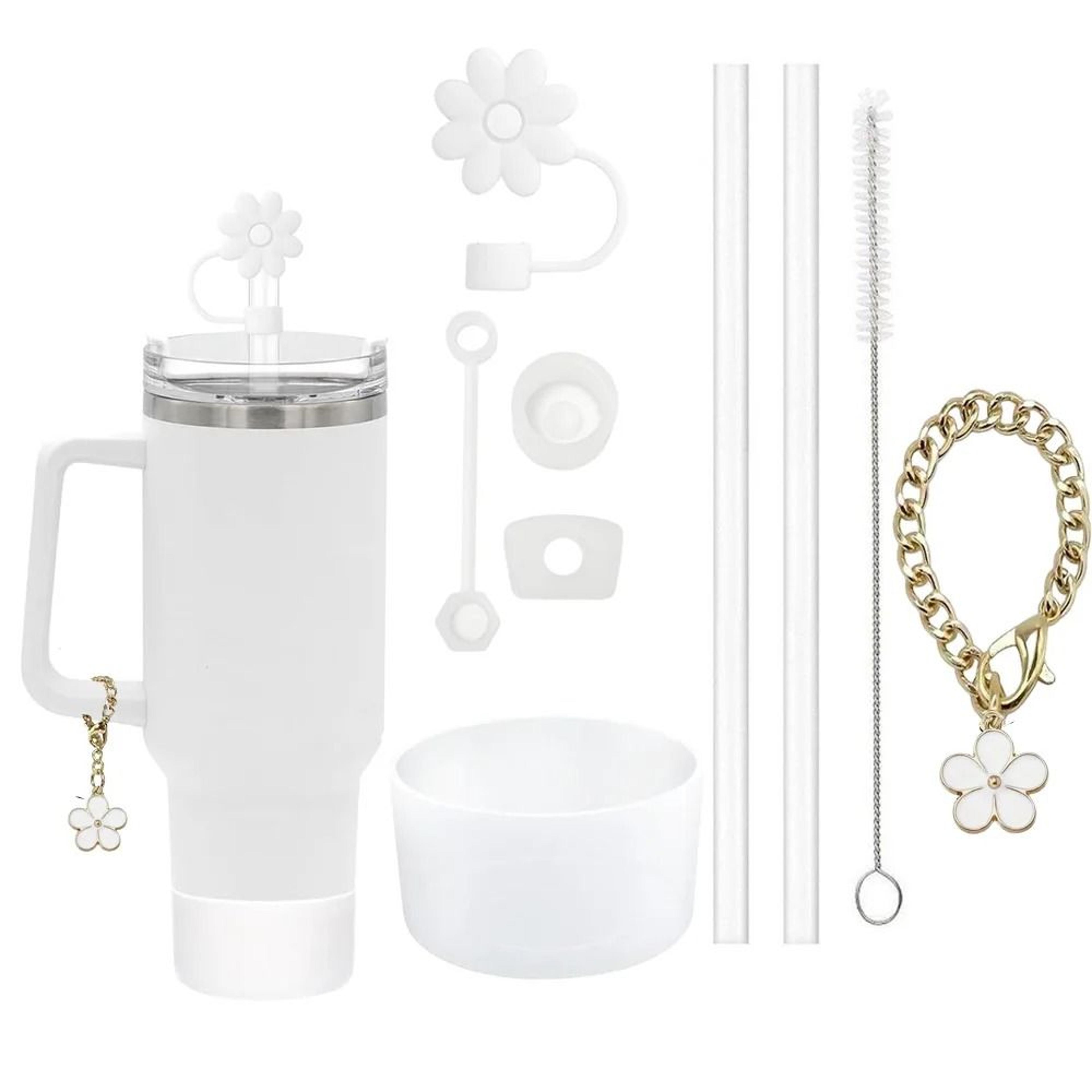 9 Piece Drink Cup Accessory Set With Straw Covers And Brush 7