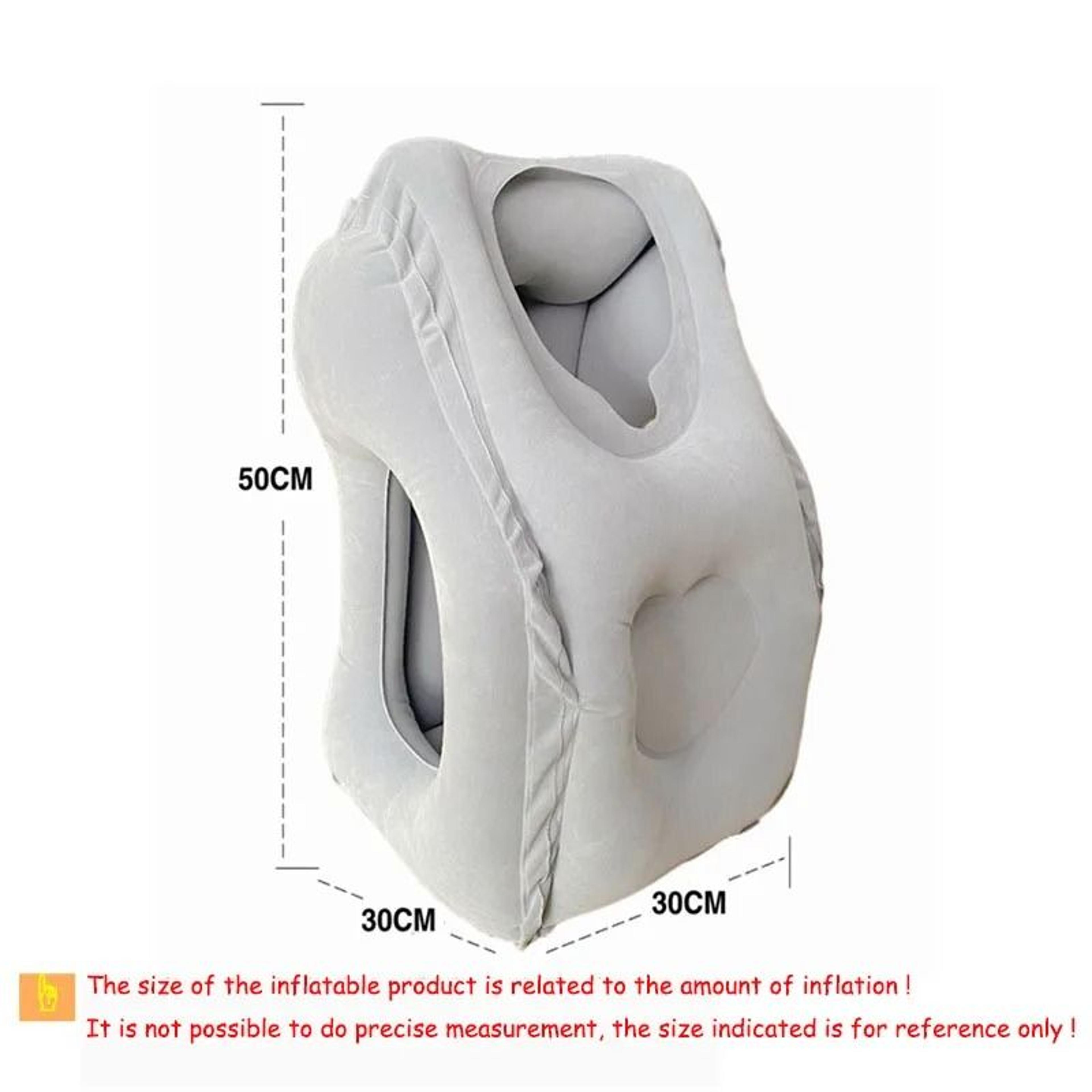 Inflatable Travel Pillow With Chin And Neck Support 5