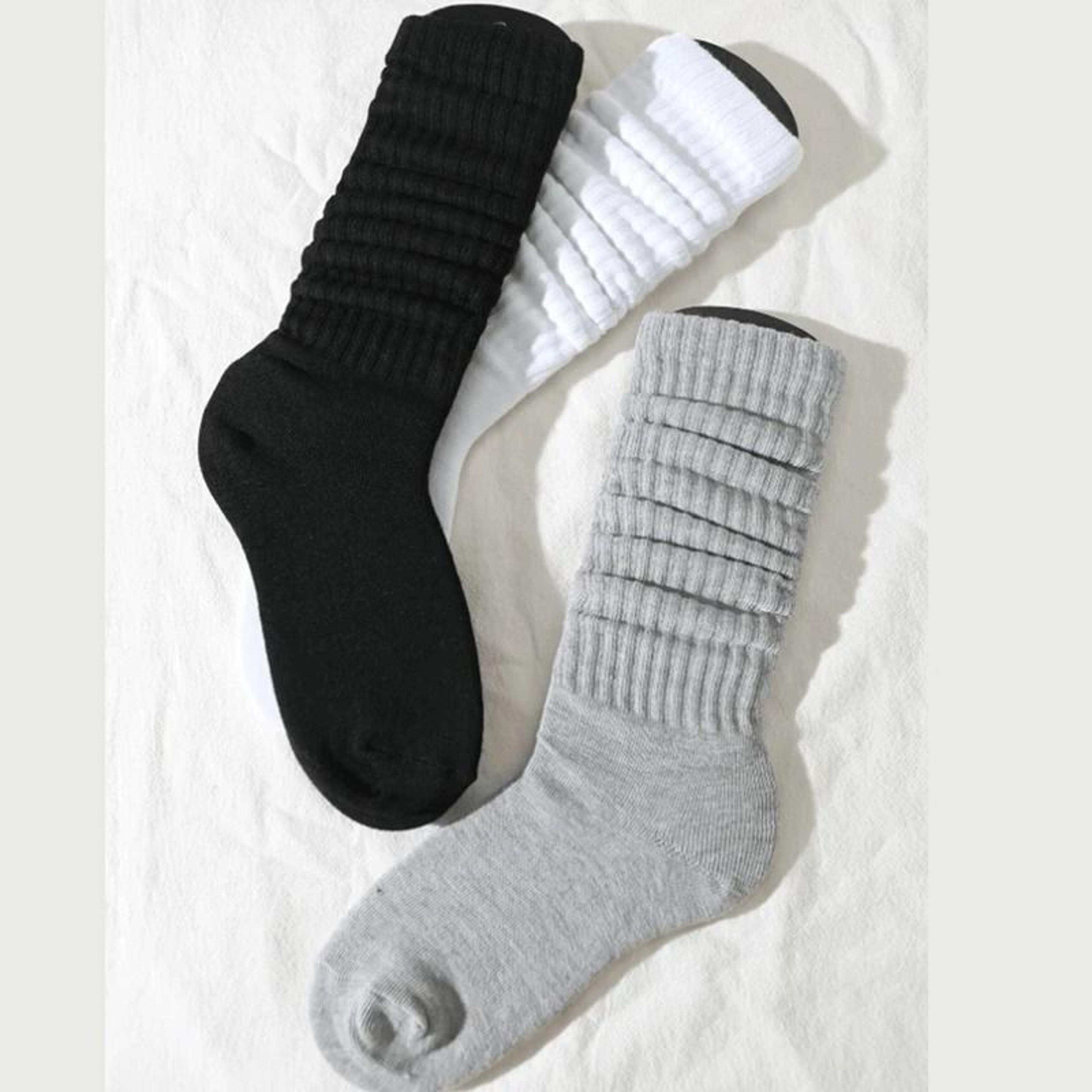 Womens Pile Up Mid Length Socks Set 1