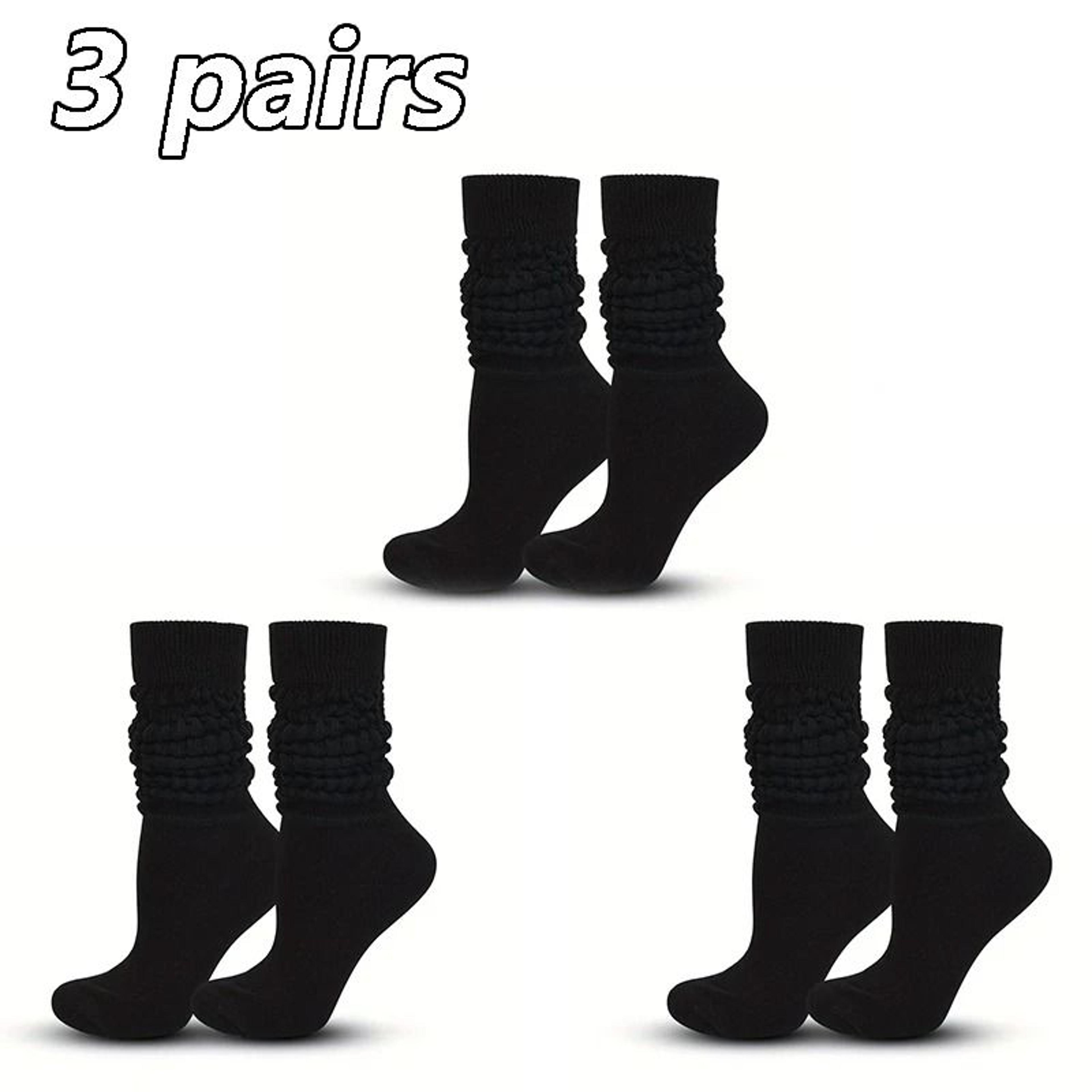 Womens Pile Up Mid Length Socks Set 7