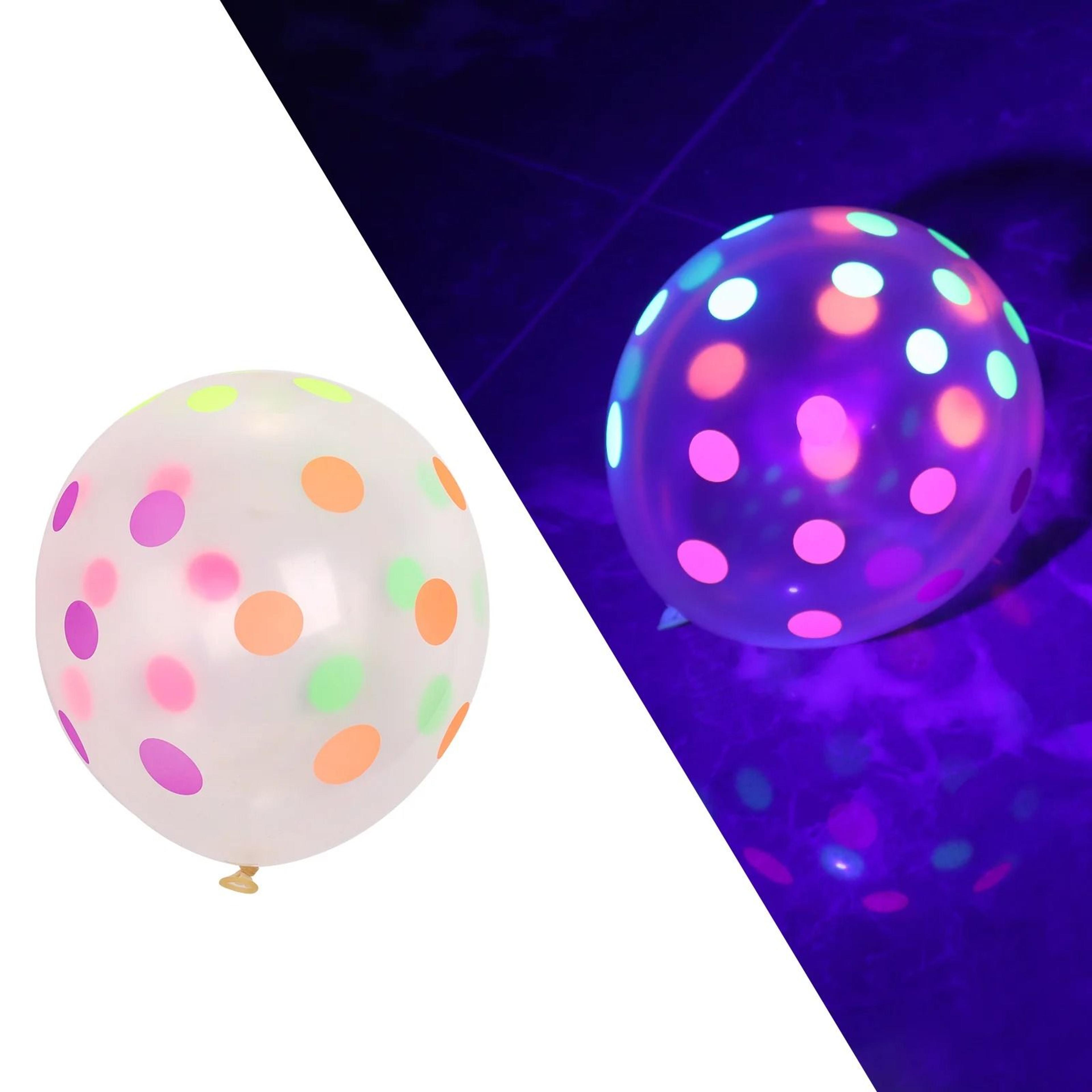 Glow In The Dark Latex Balloon Party Set 5