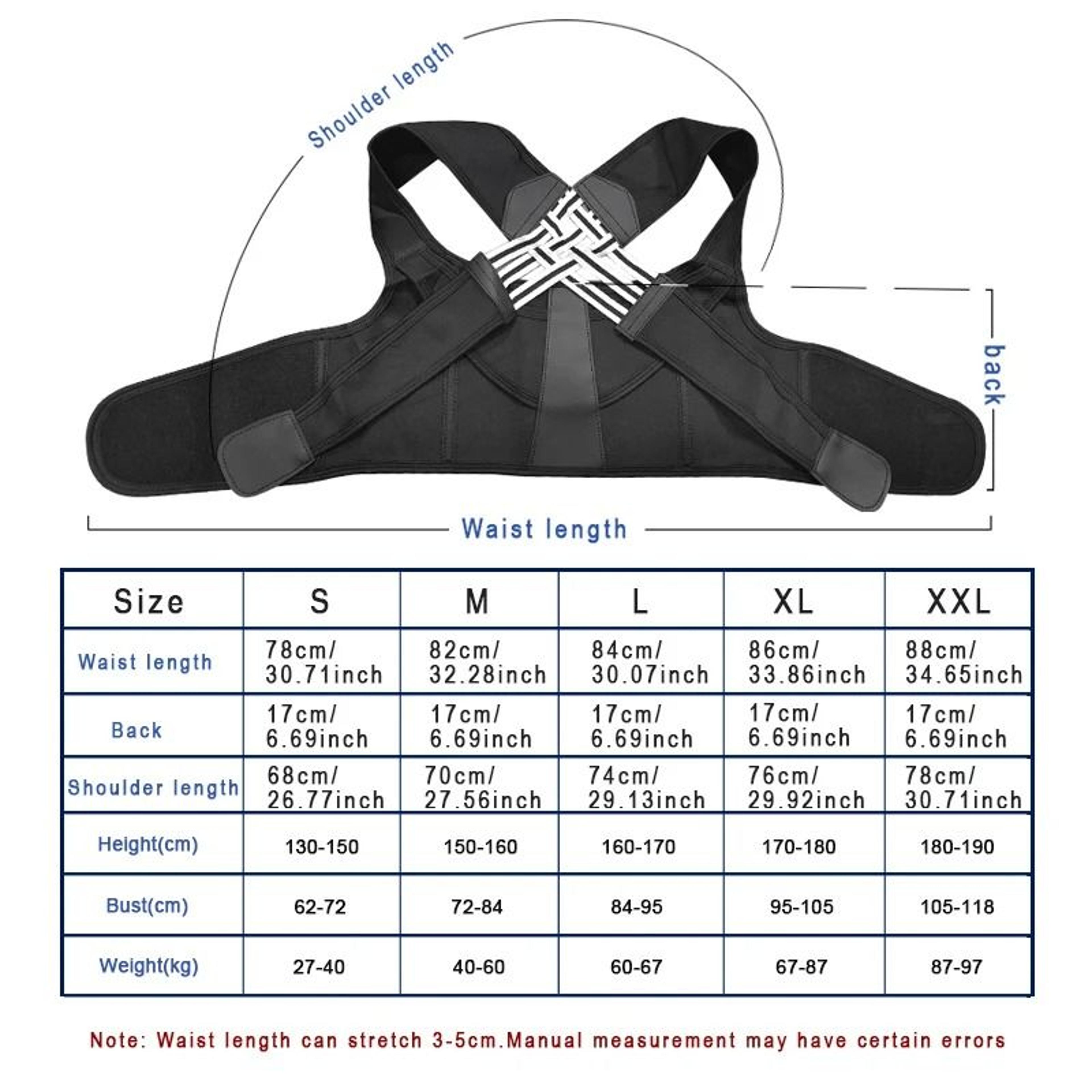 Adjustable Back Brace Posture Corrector For Full Back And Shoulder Support 5