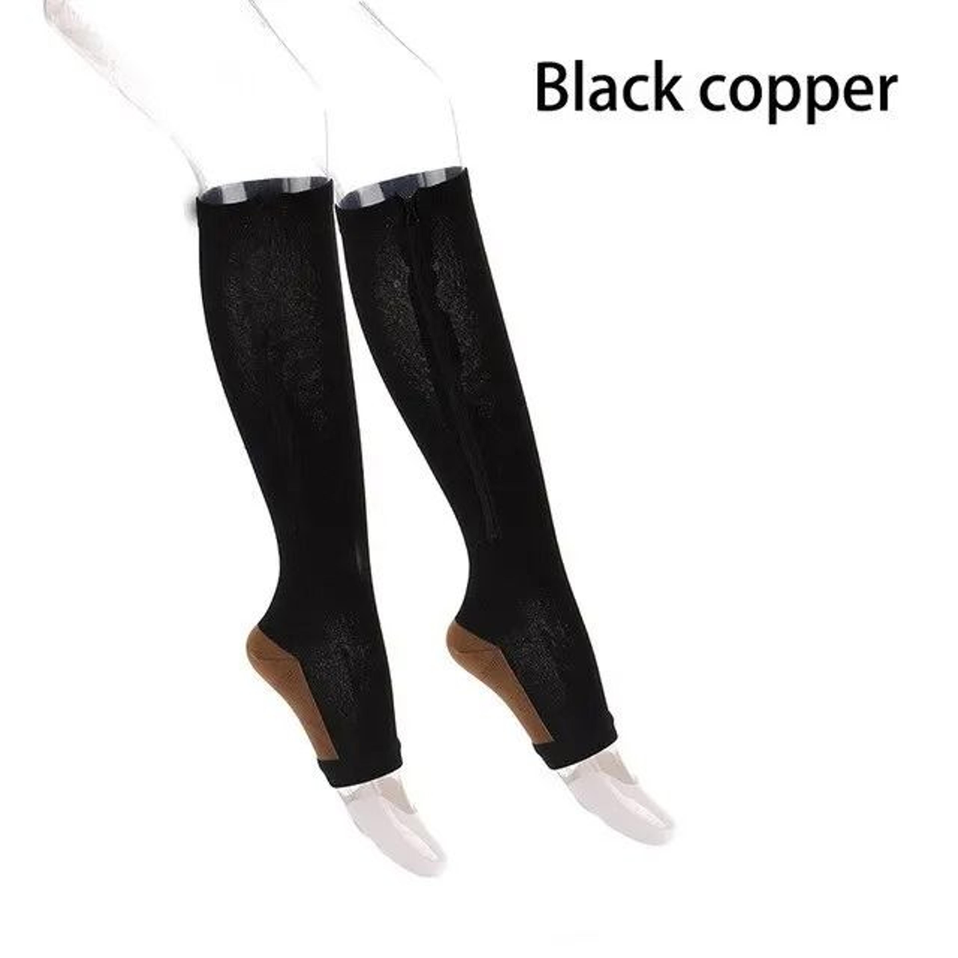 Compression Support Knee Socks With Zipper 8