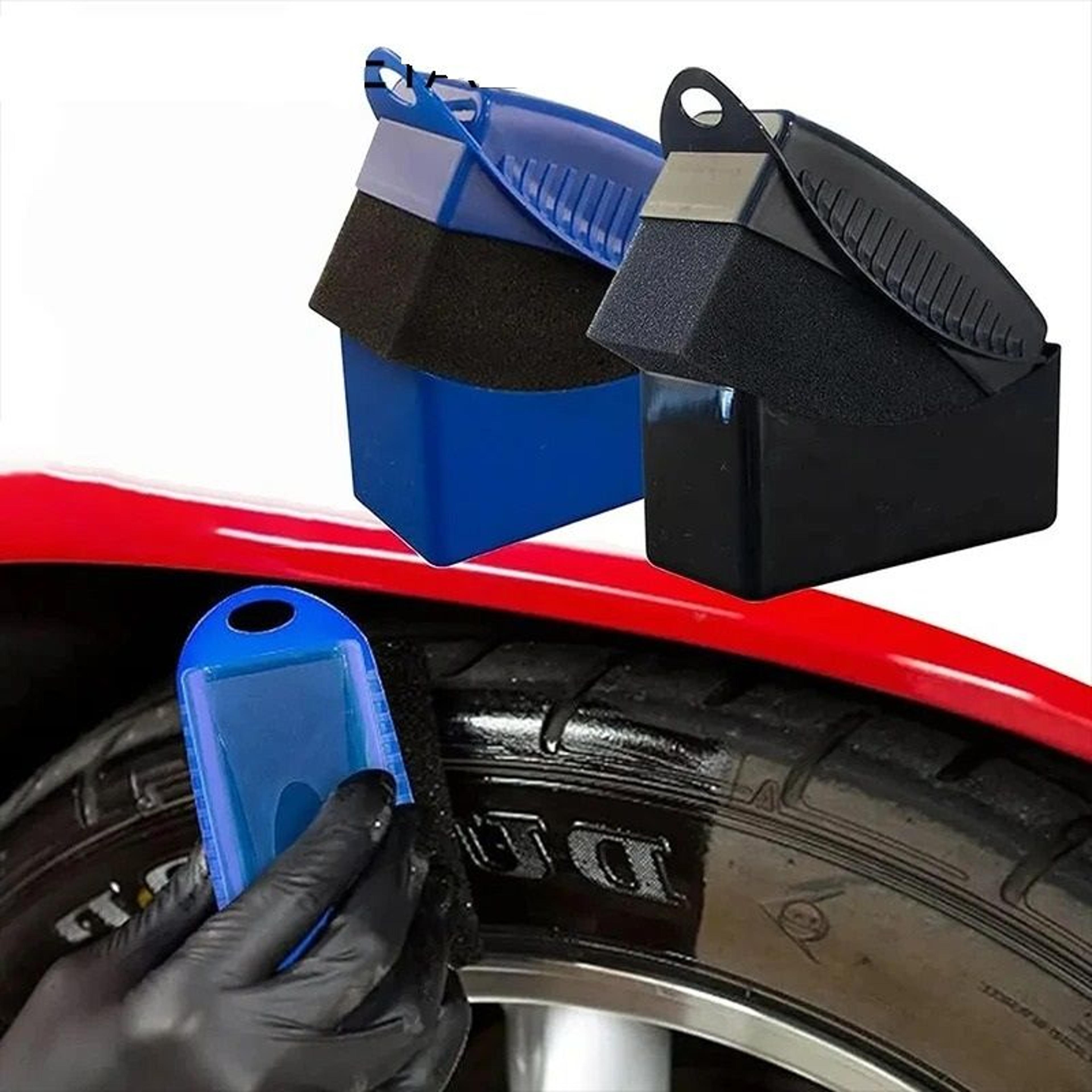 car tire polishing and waxing sponge brush for wheel detailing
