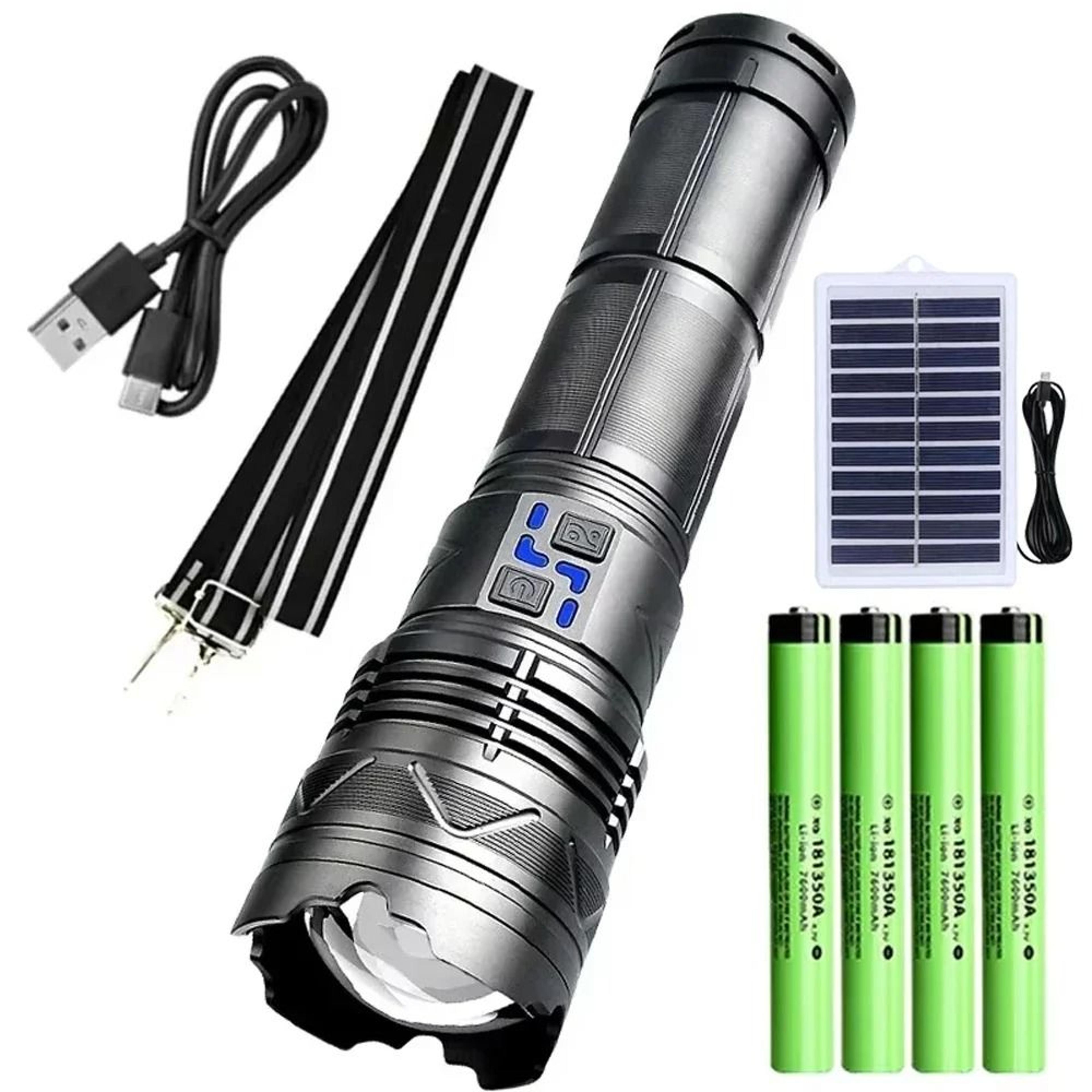 Ultra Powerful Long Range Tactical LED Flashlight With Type C Charging 10