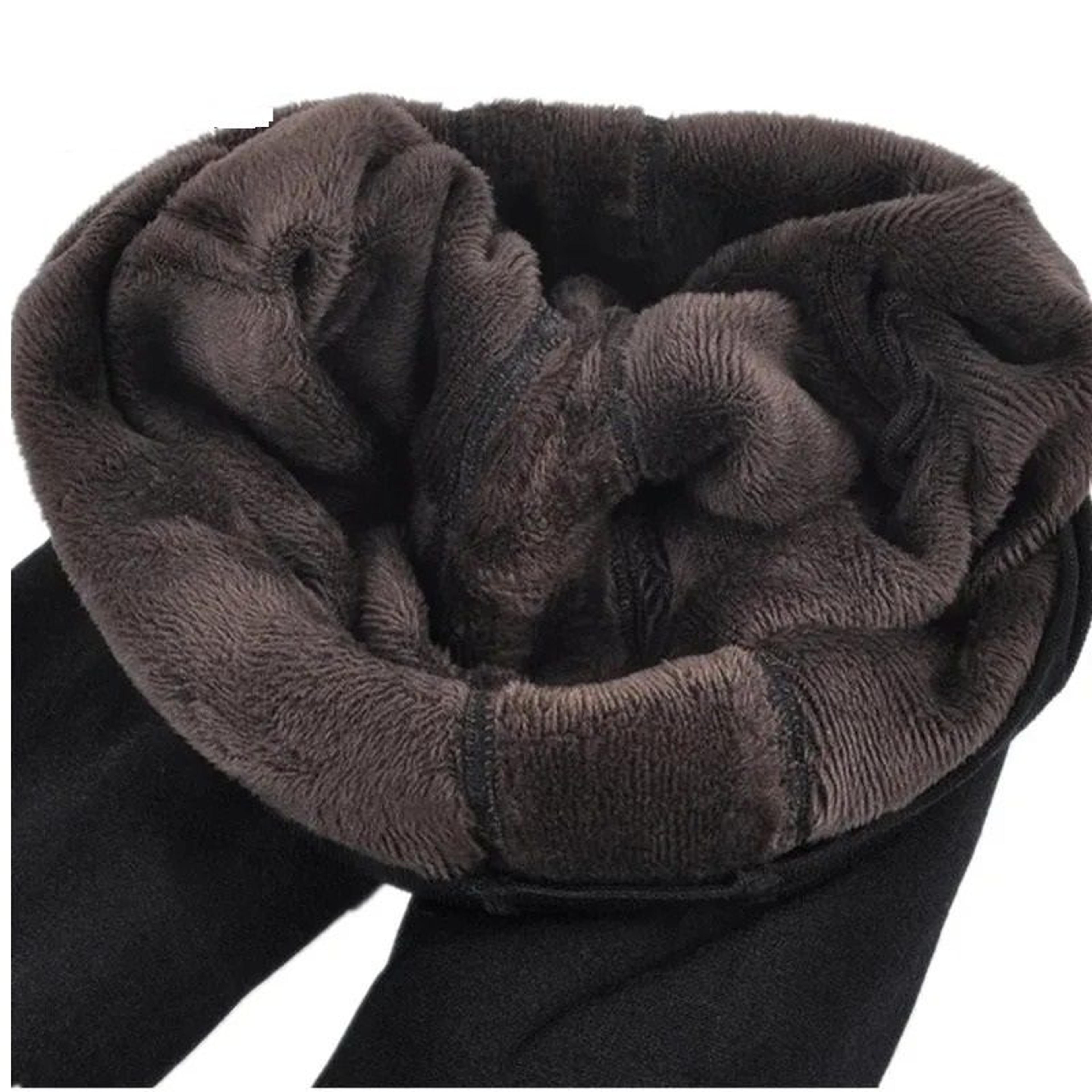 thermal high waist winter warm leggings with thick velvet lining solid color leggings