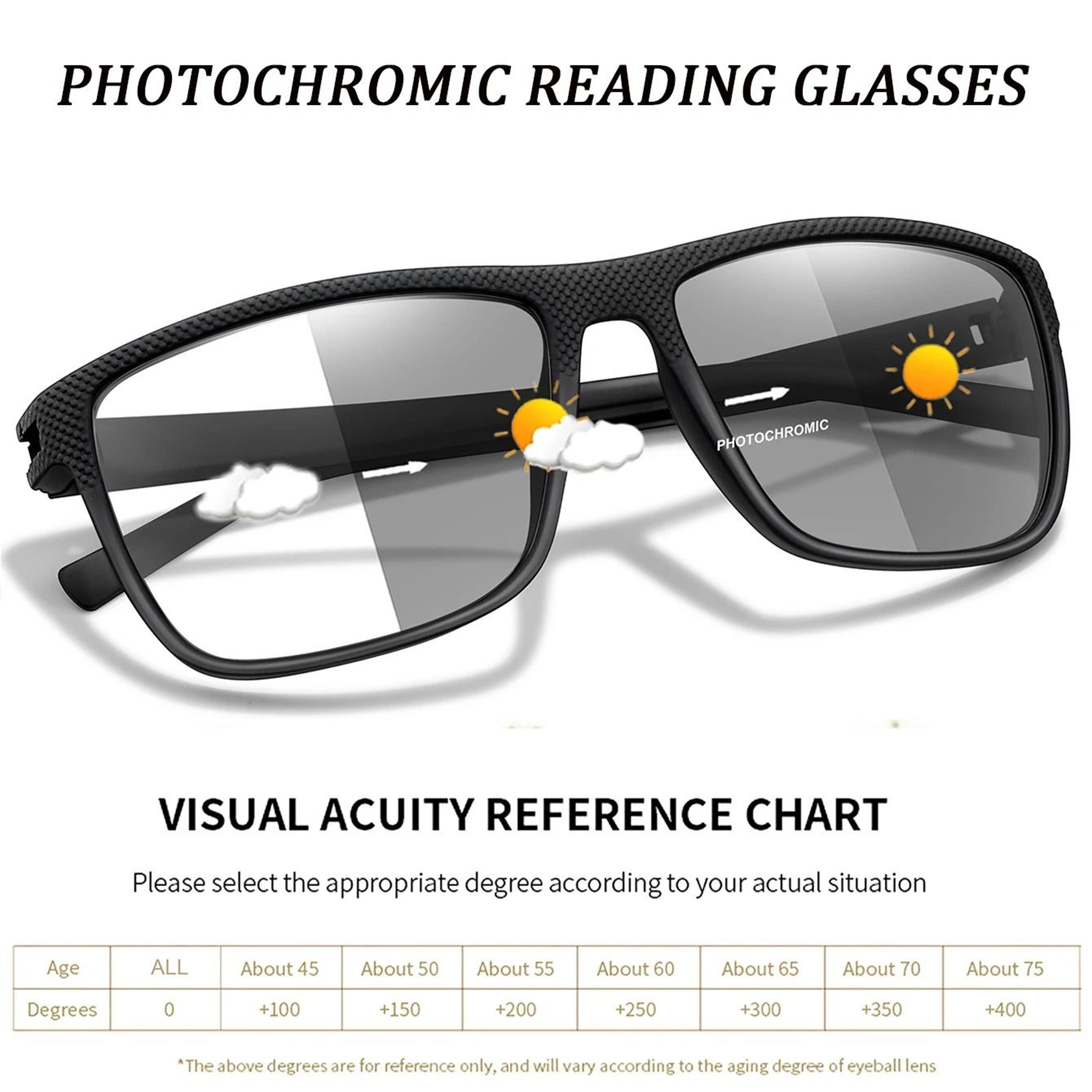 Photochromic Anti Blue Light Reading Glasses Set 2