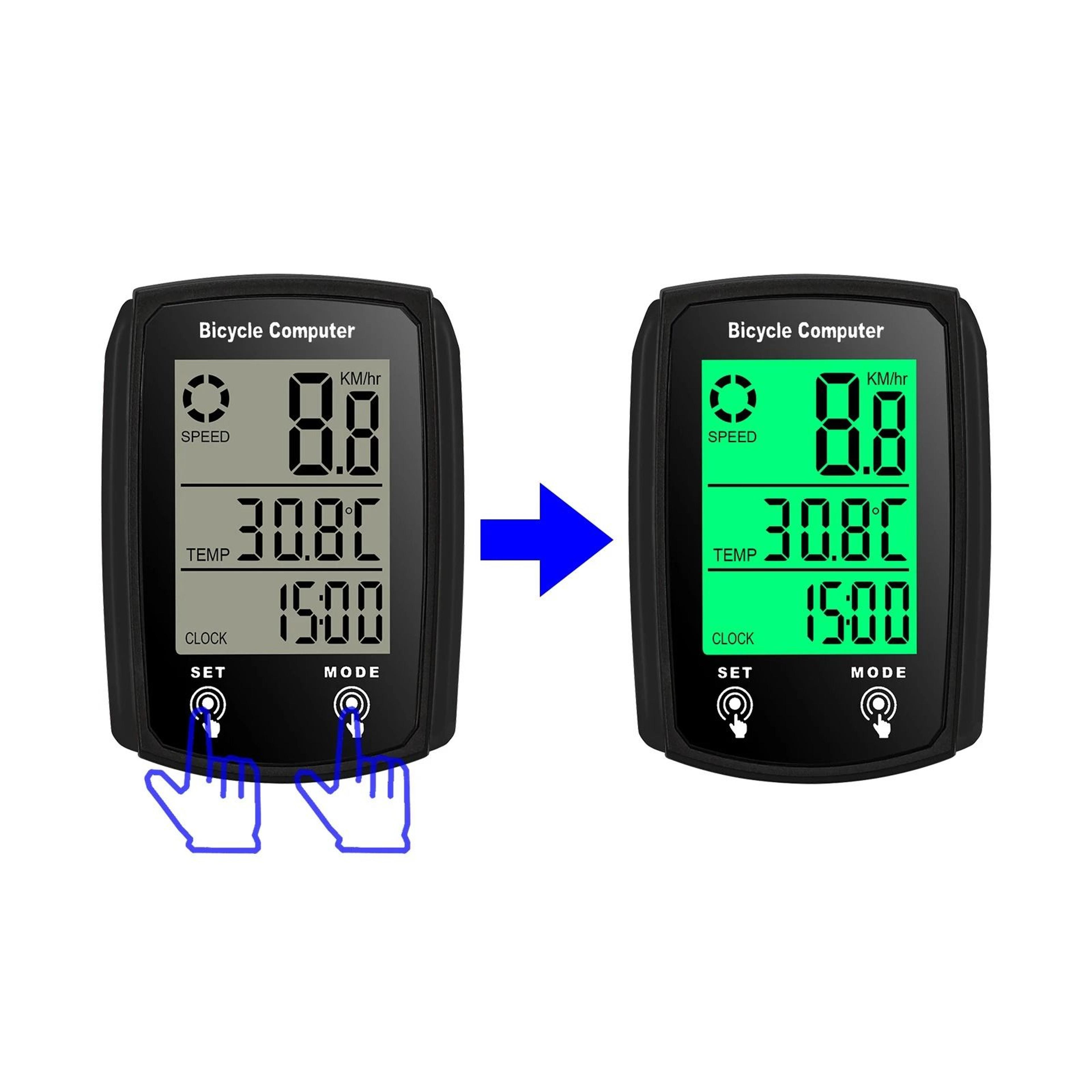 Waterproof Bicycle Computer With Luminous Backlight And Touch Screen 1