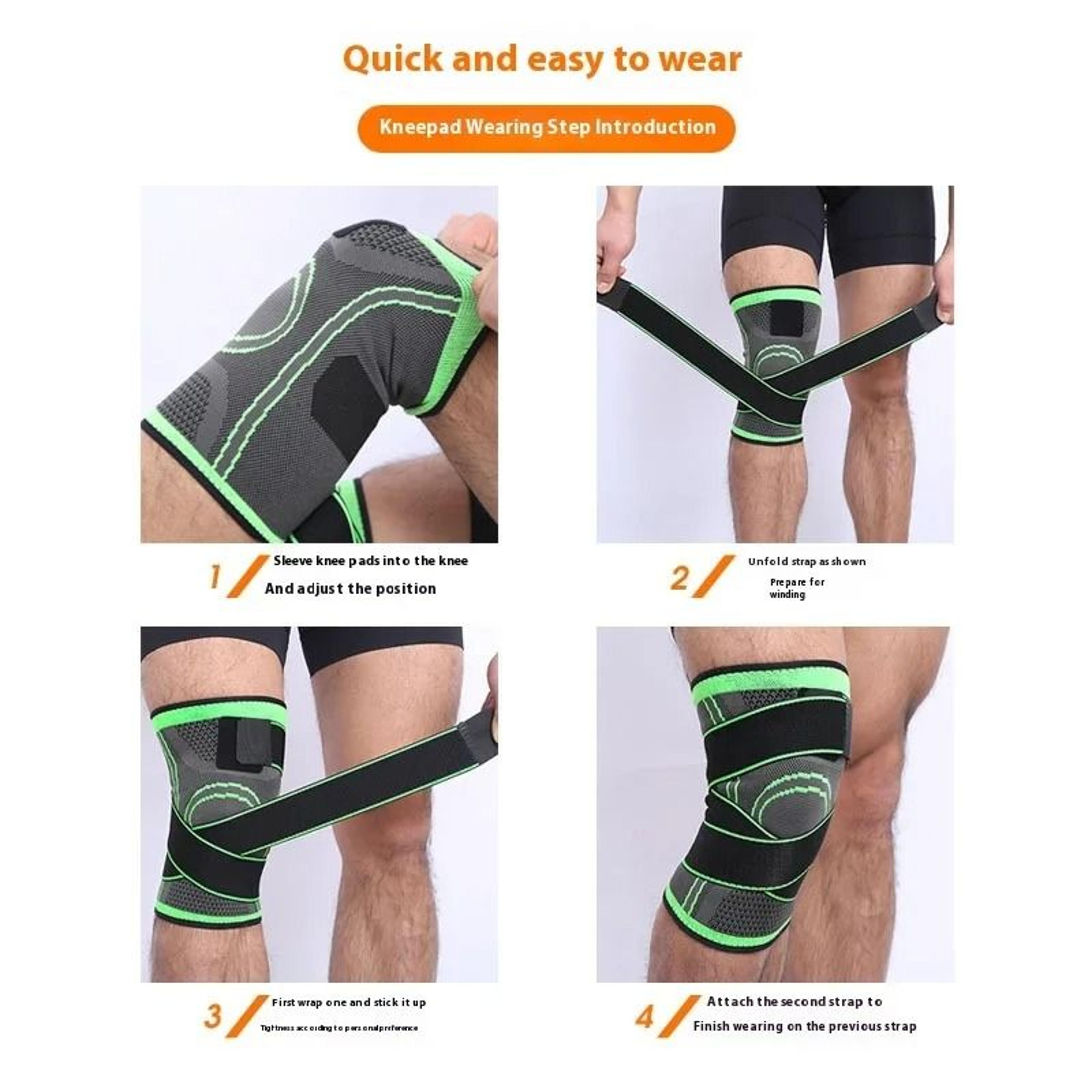 Compression Strap Knee Pad For Basketball Running Fitness And Cycling 2