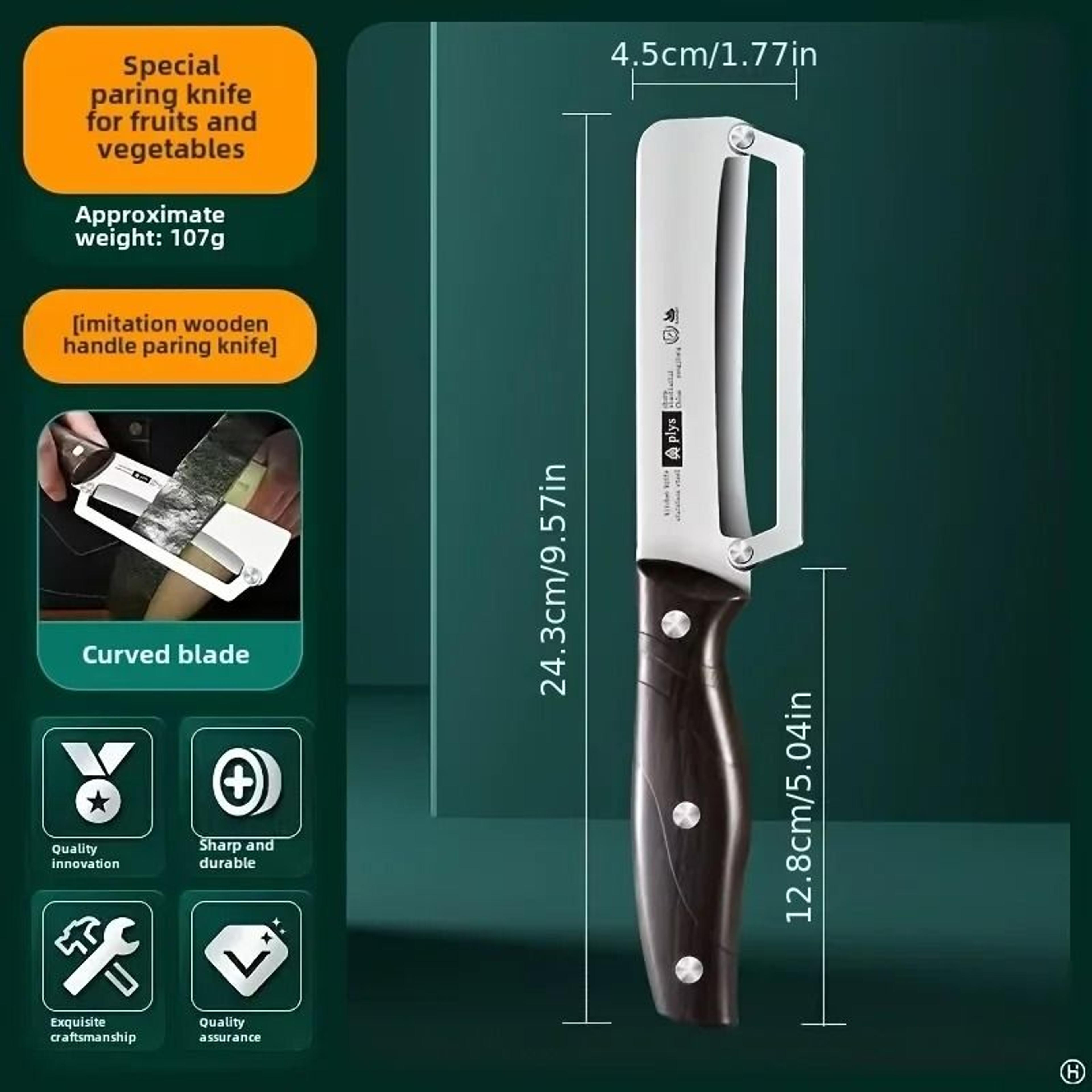 Stainless Steel Peeler With Wooden Handle For Fruits And Vegetables 1