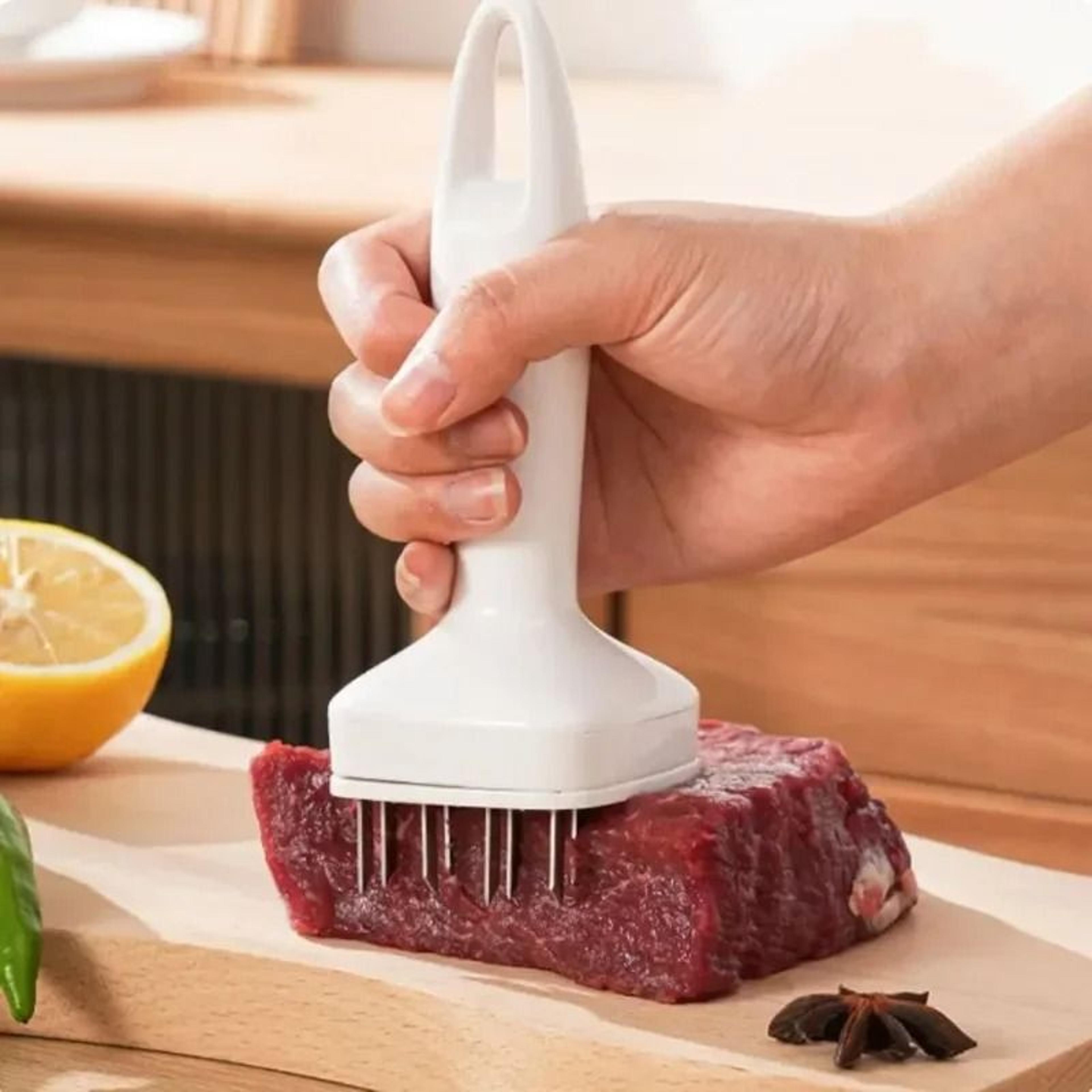 Stainless Steel Meat Tenderizing Needle With Automatic Rebound 4
