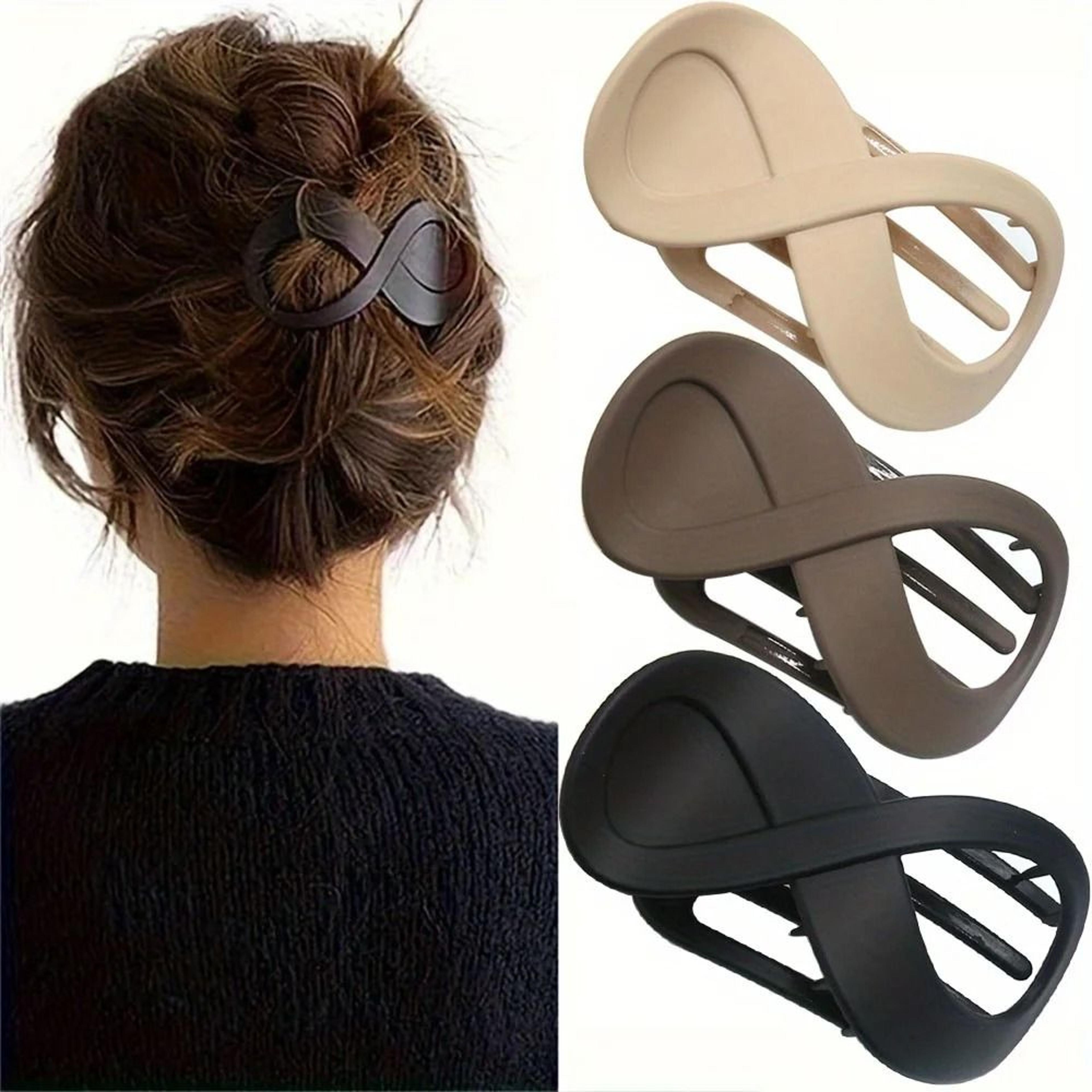 elegant matte hair clips set for thick and thin hair