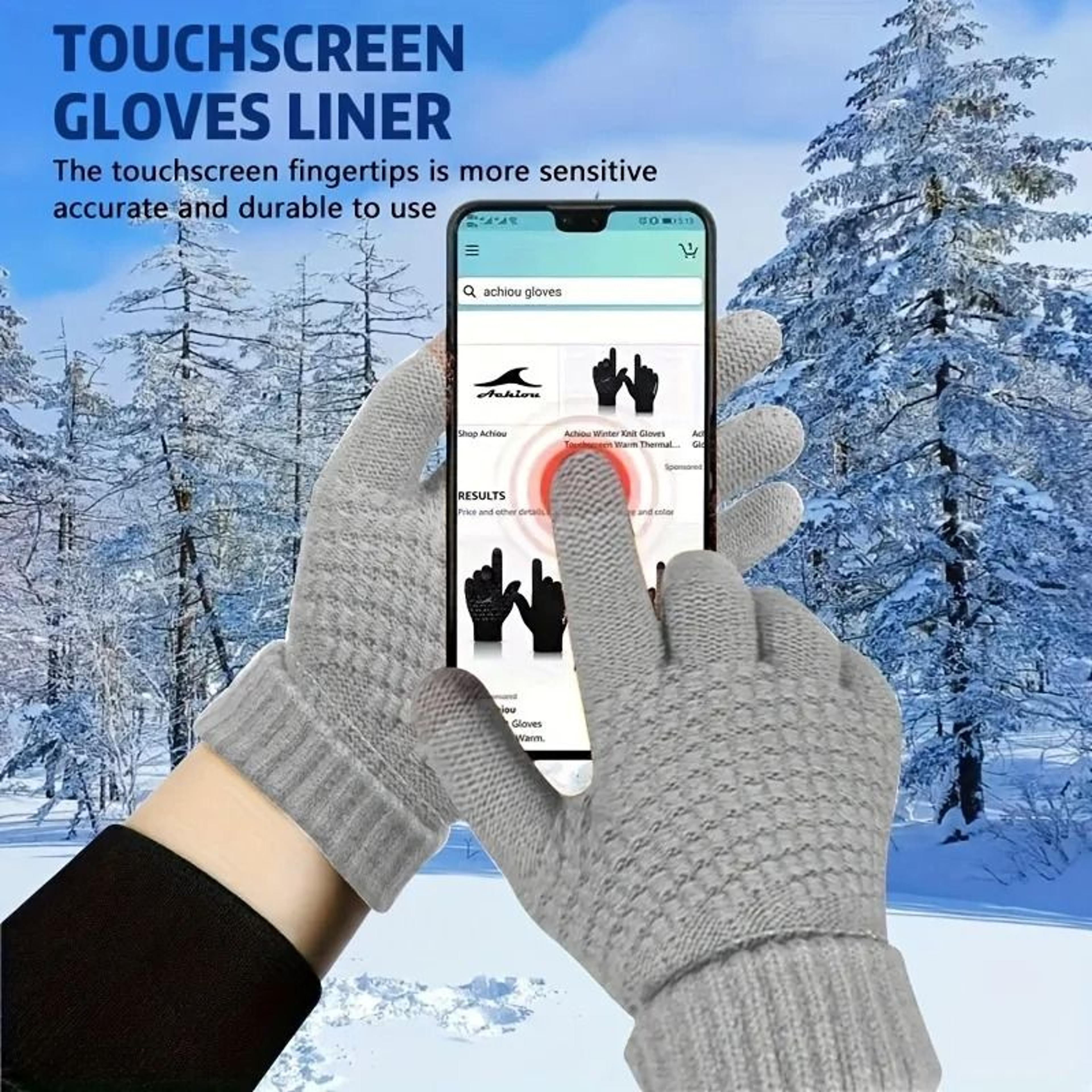 winter thermal touchscreen gloves for men and women