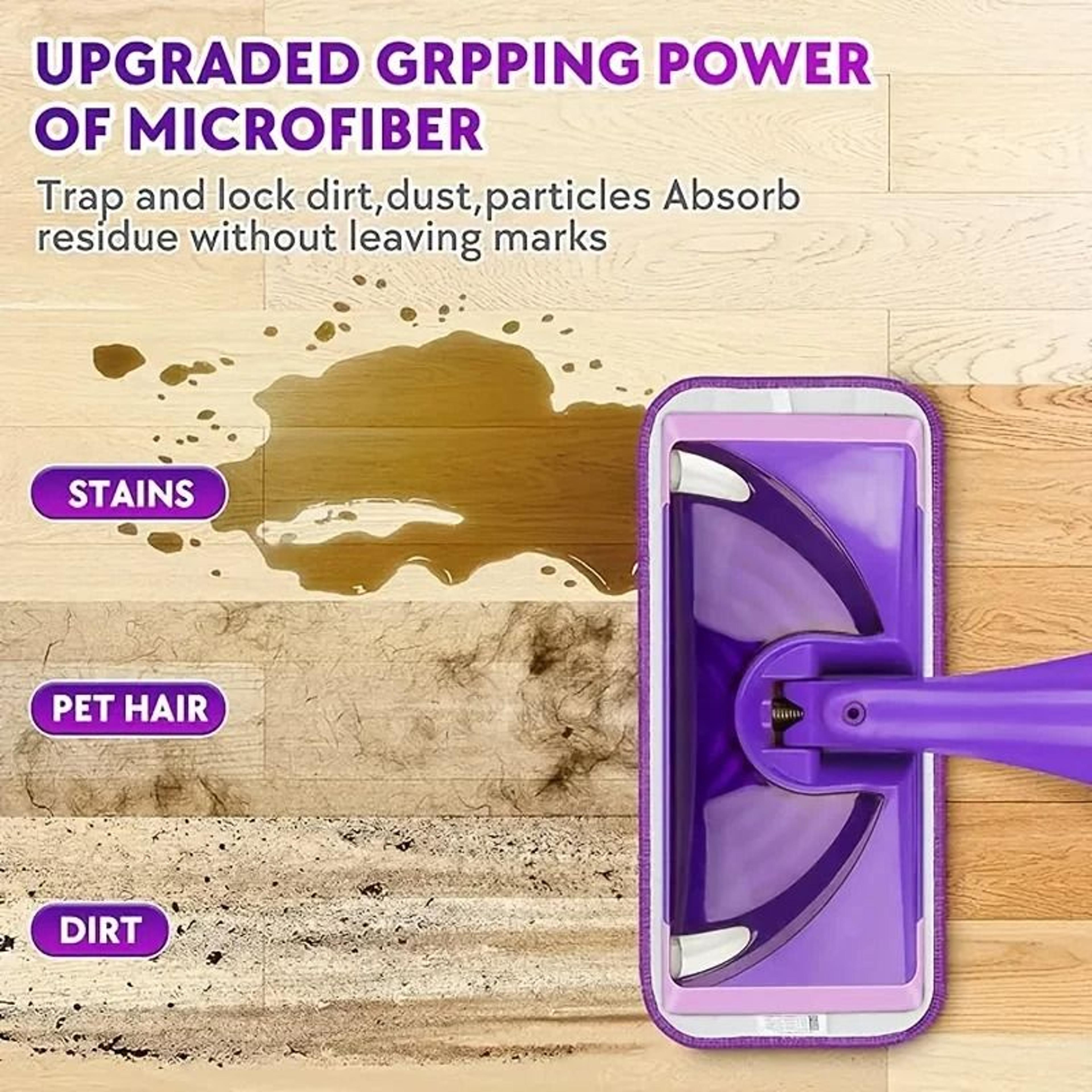 Reusable Microfiber Mop Pads For Floor Cleaning 2
