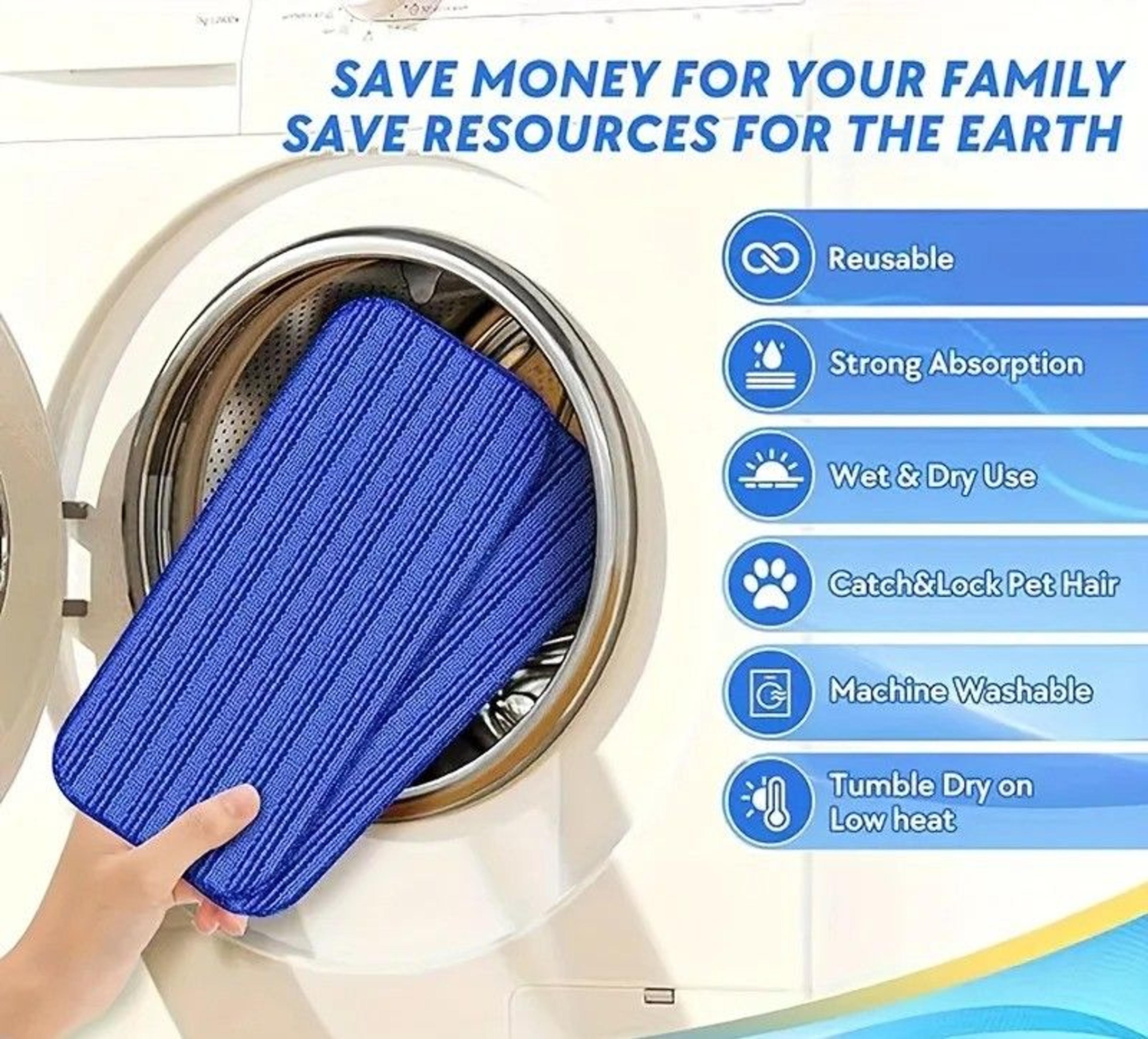 Reusable Microfiber Mop Pads For Floor Cleaning 3