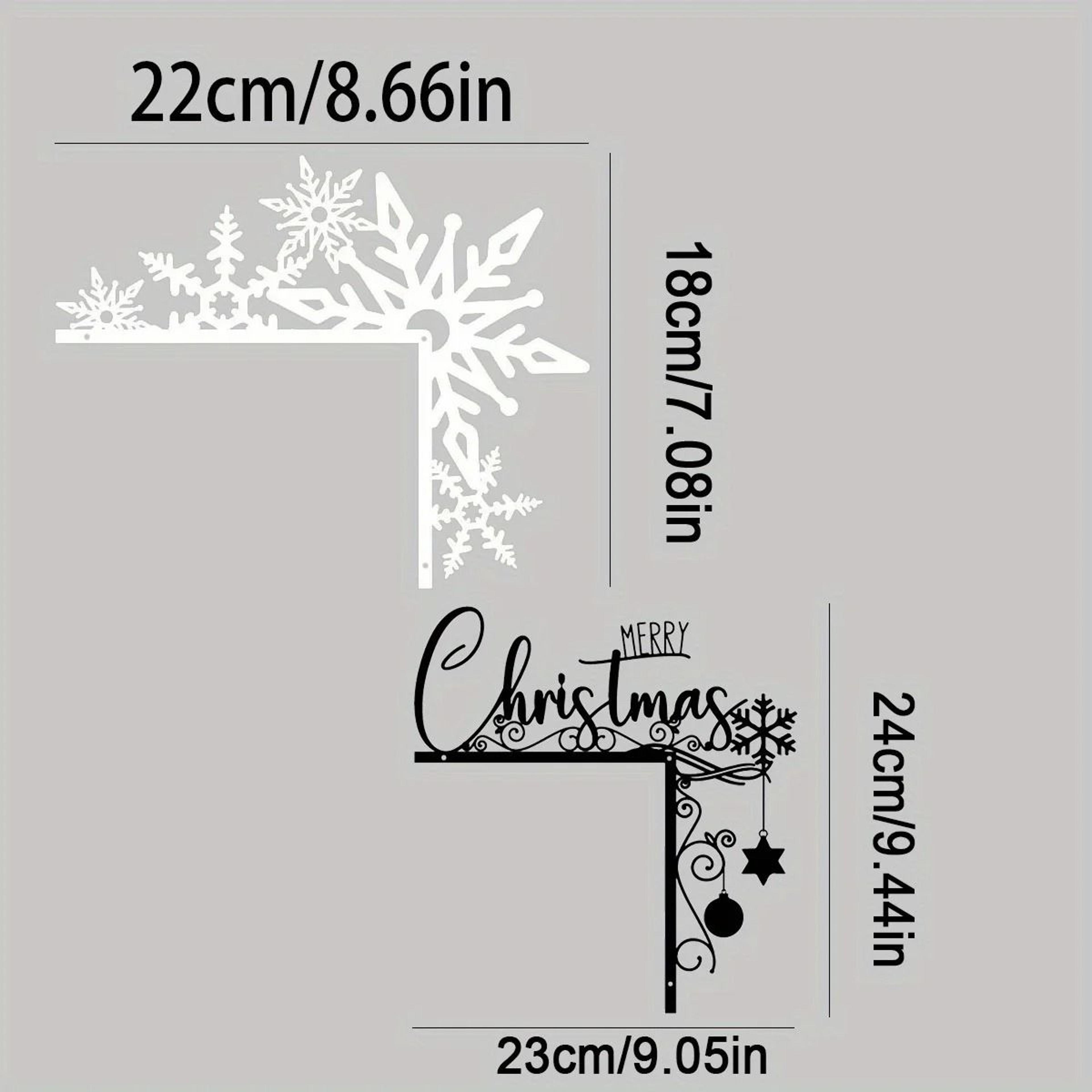 Metal Snowflake Door Corner Decoration For Indoor Entryway 1