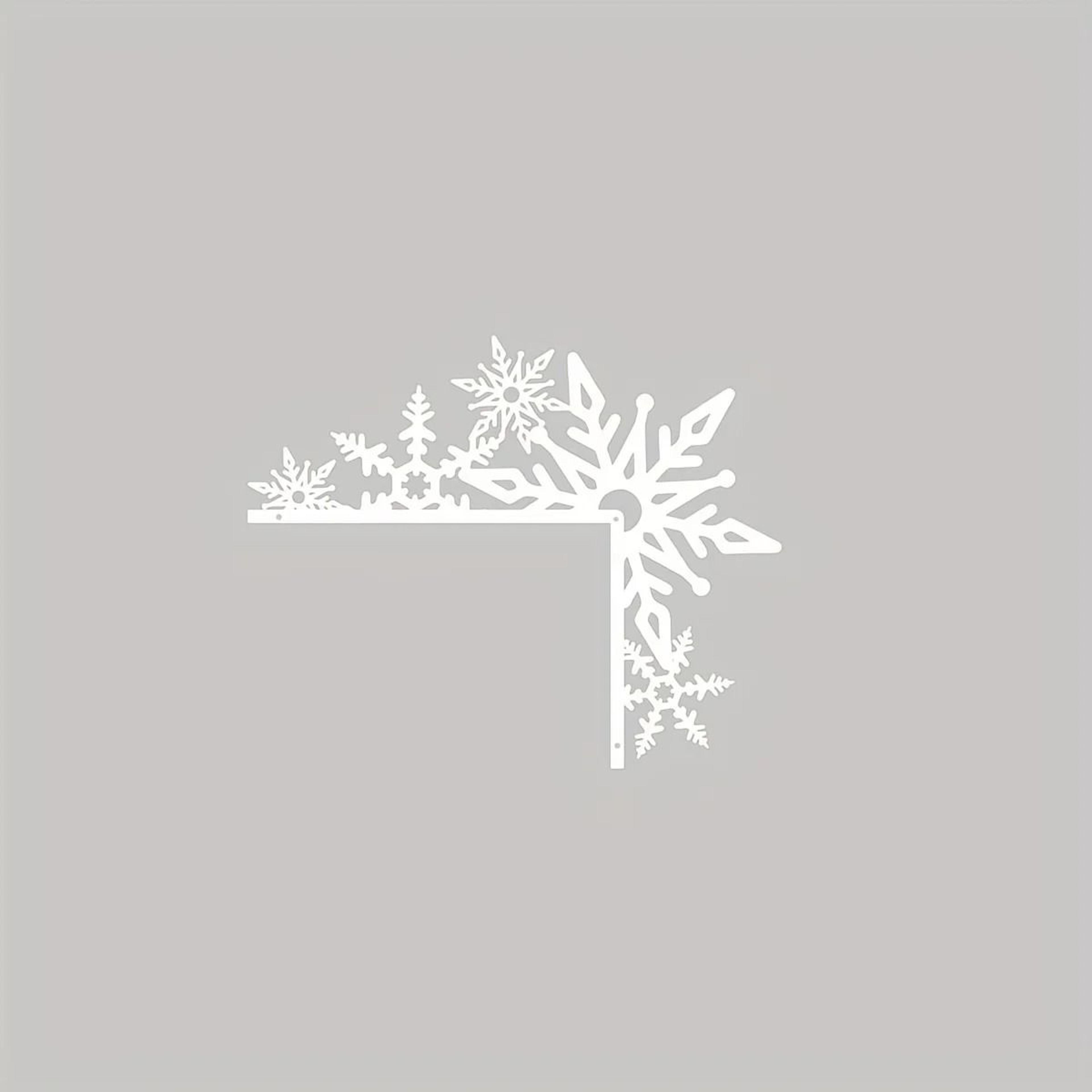 Metal Snowflake Door Corner Decoration For Indoor Entryway 6