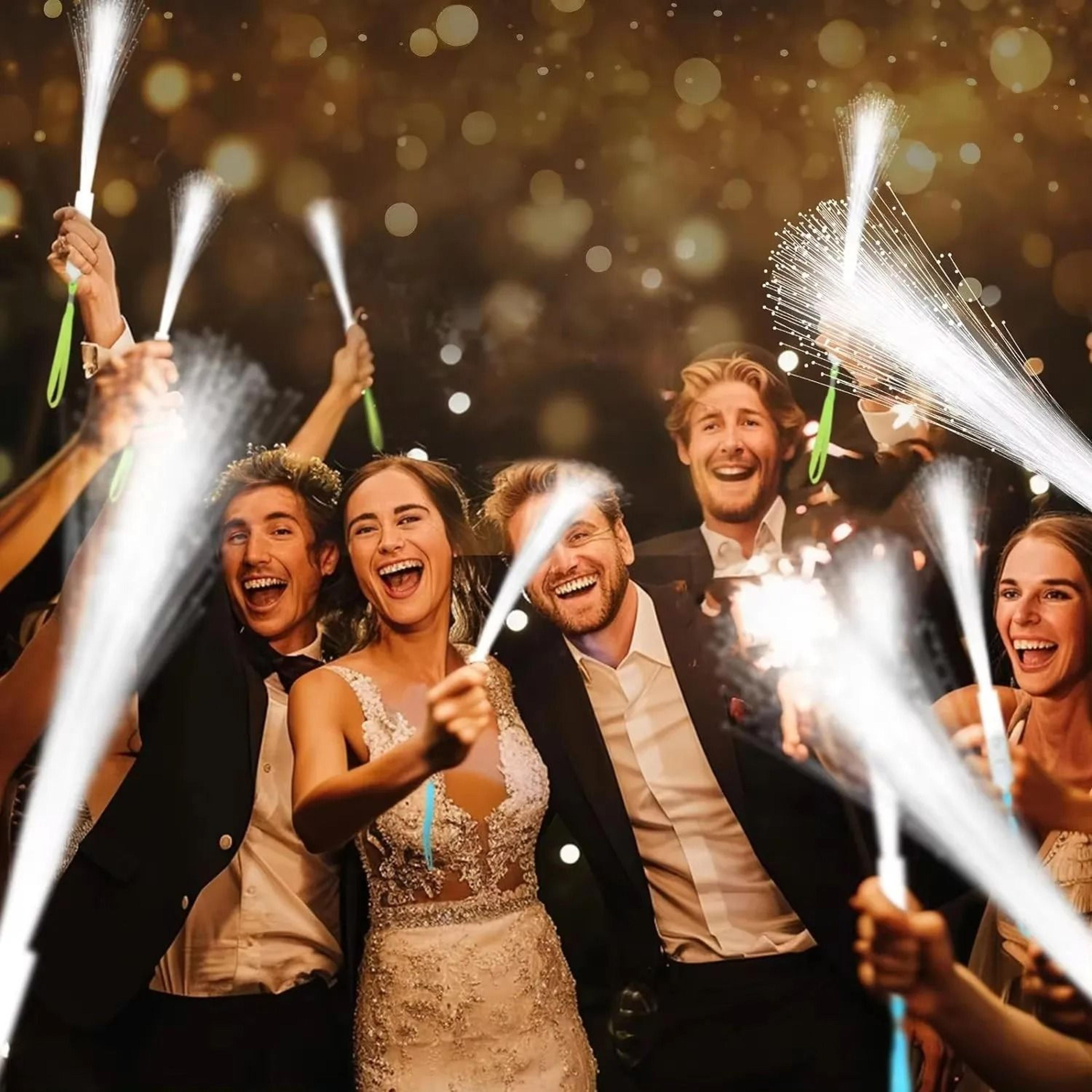 fiber optic led wedding wands
