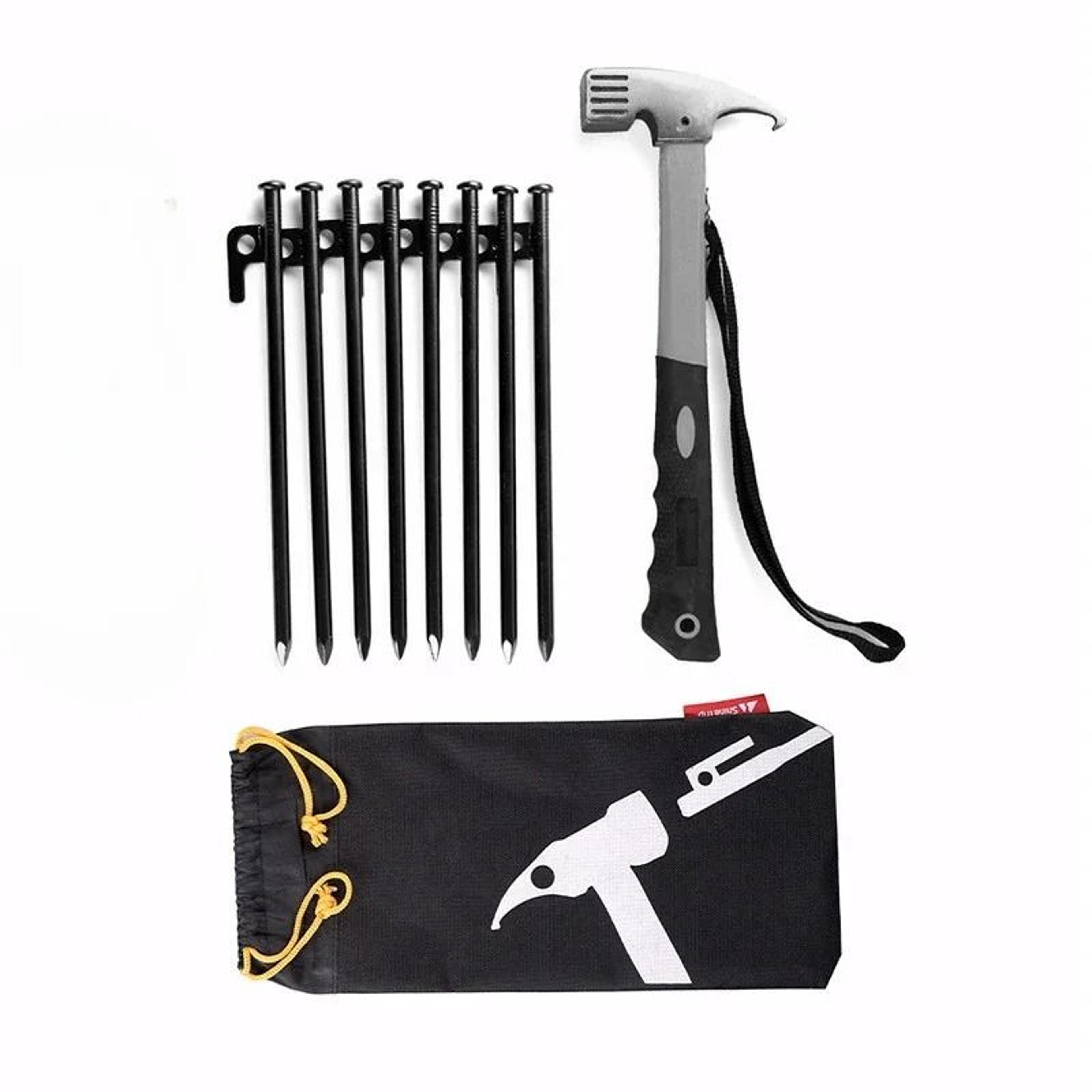 heavy duty camping tent stake and hammer set