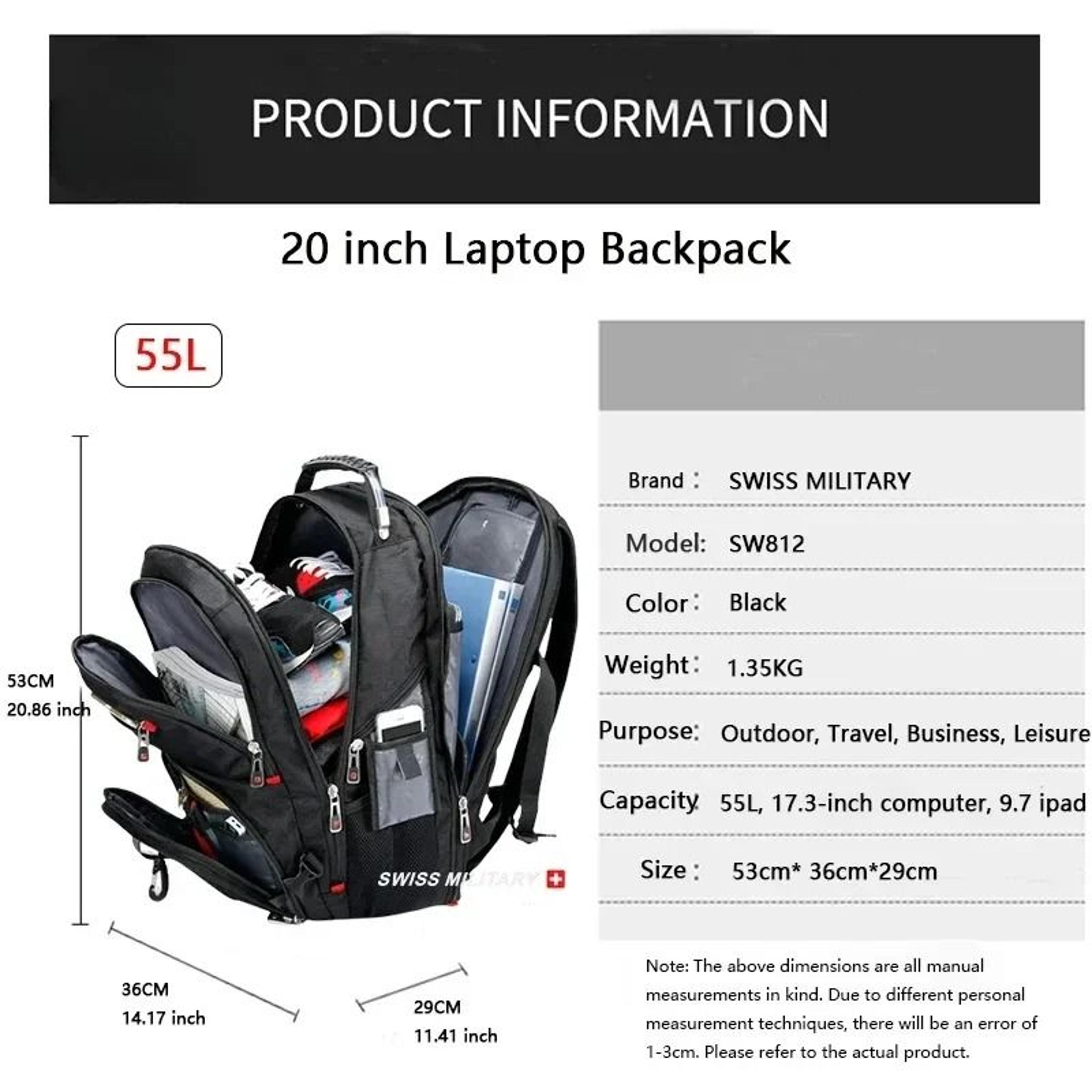 Professional Executive Travel And Laptop Backpack 8