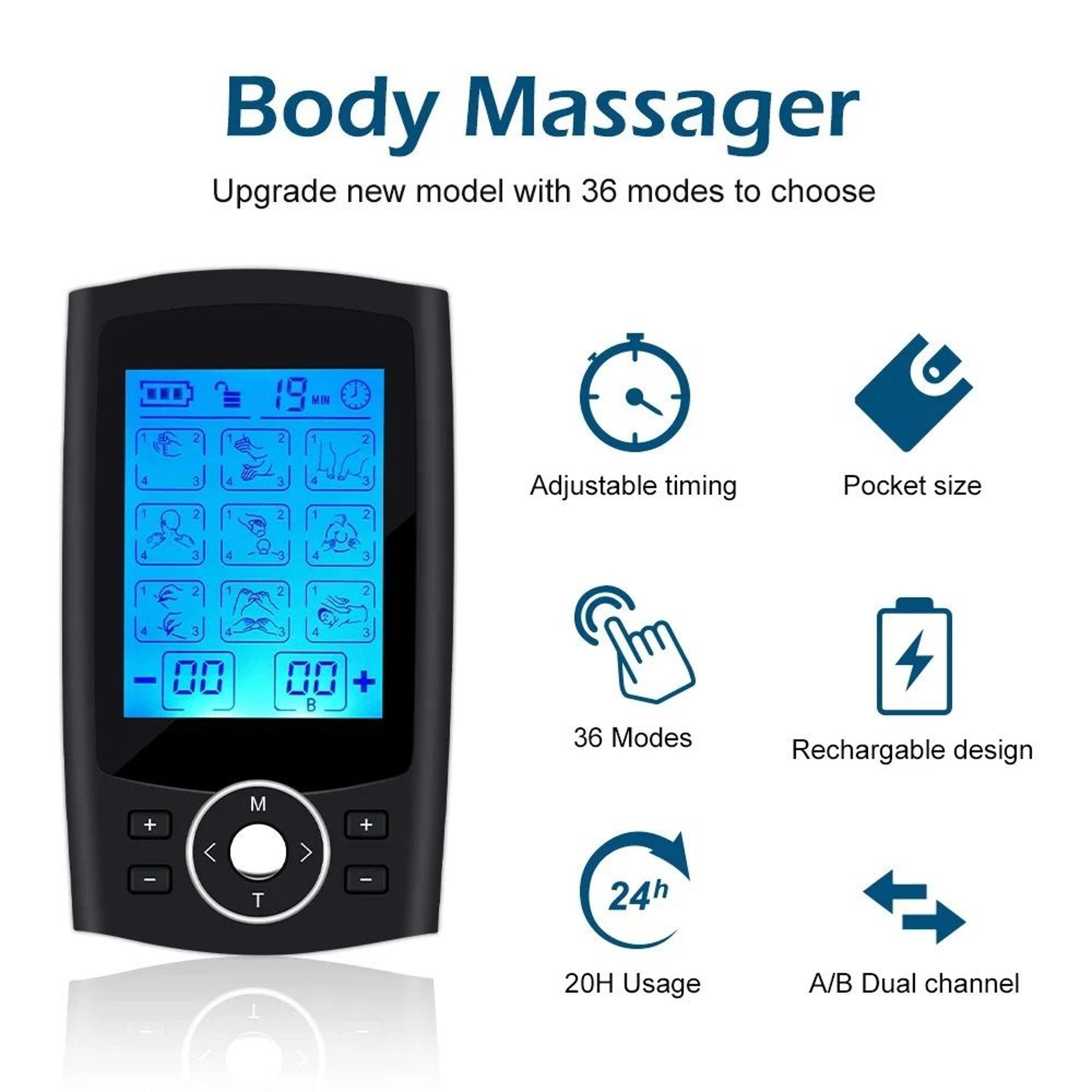 portable dual channel pulse therapy system