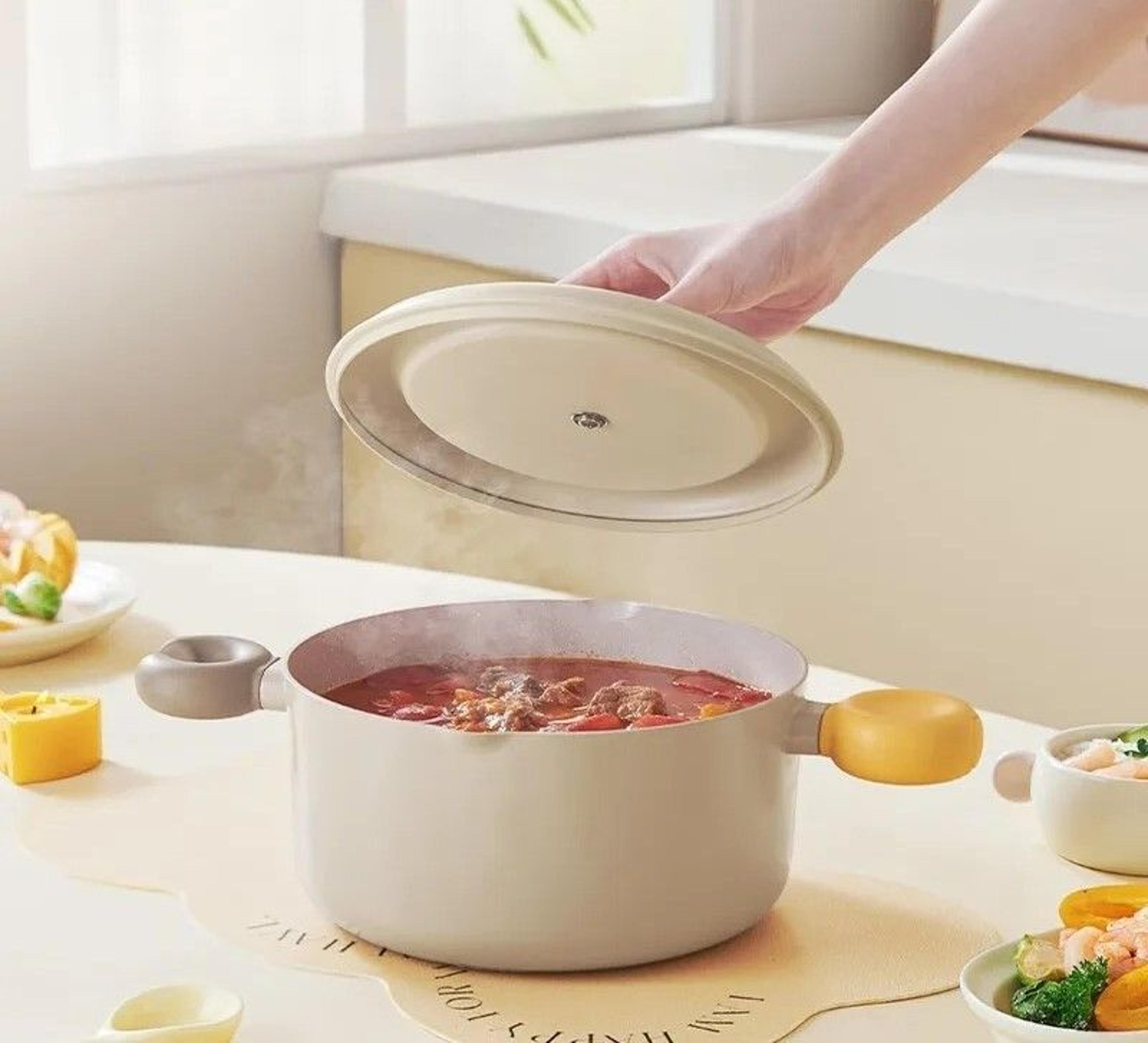 professional 128 oz nordic aluminum alloy precision stew pot