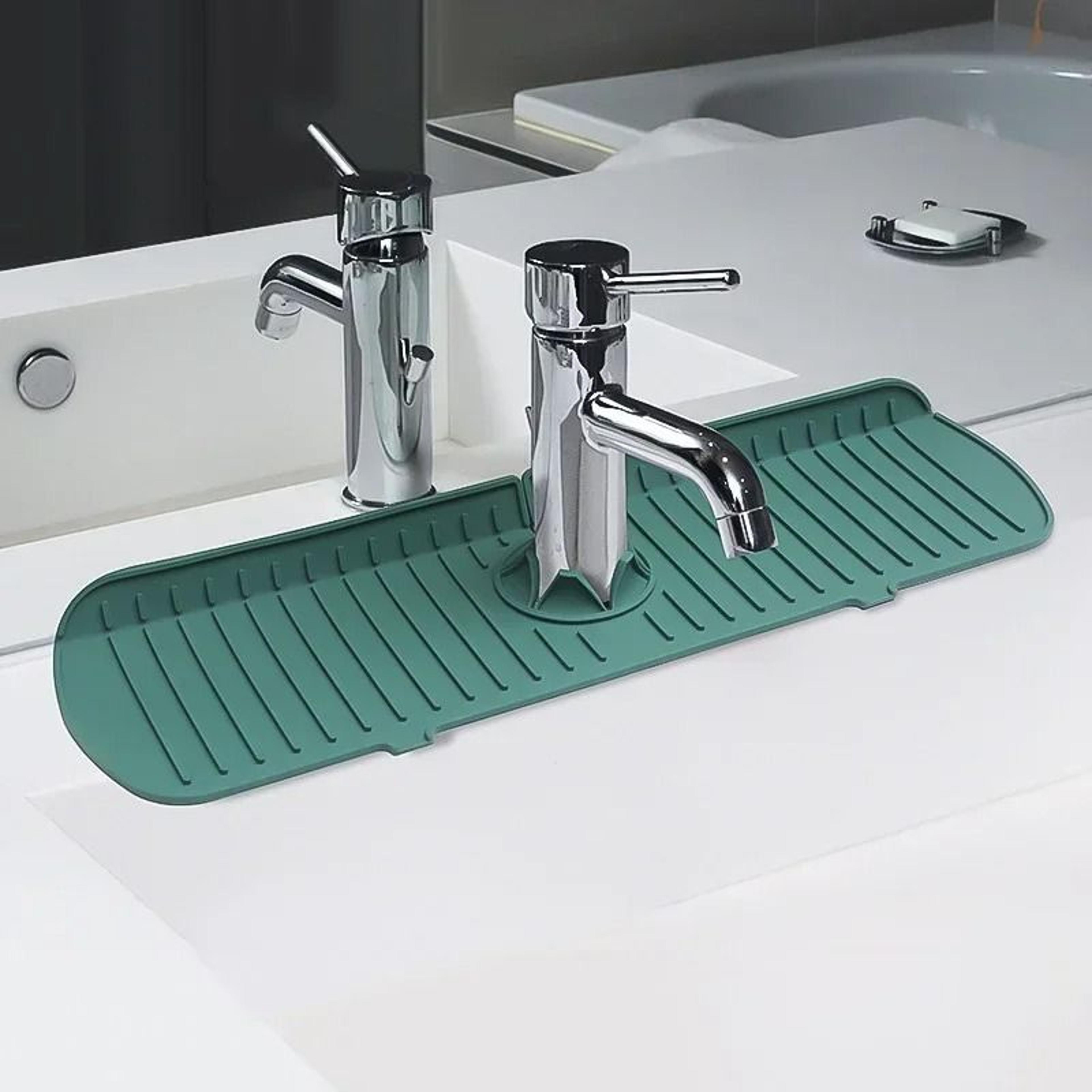 ripple-flow silicone faucet mat