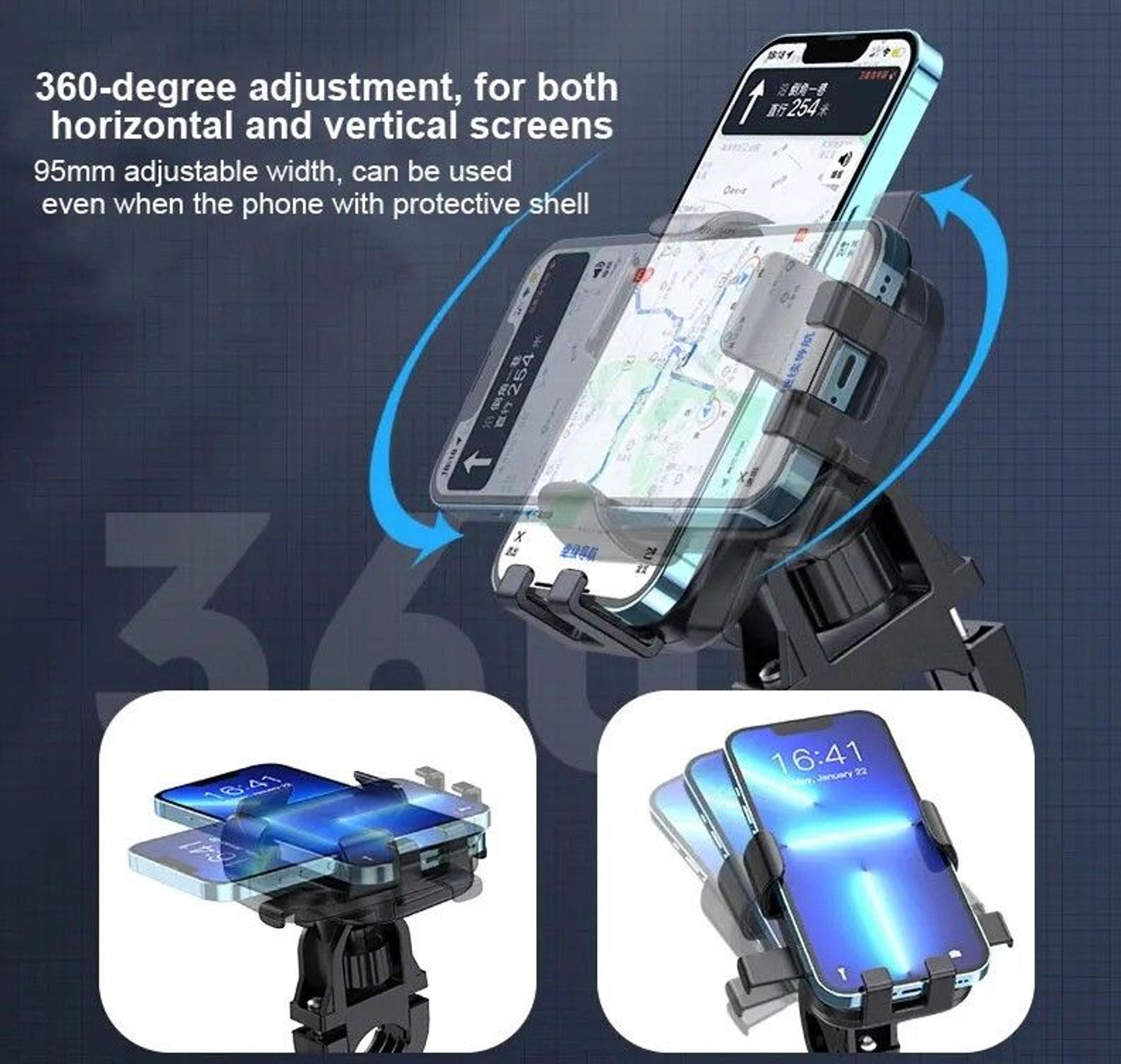 Universal Rotatable Anti Slip Bike Phone Mount 1